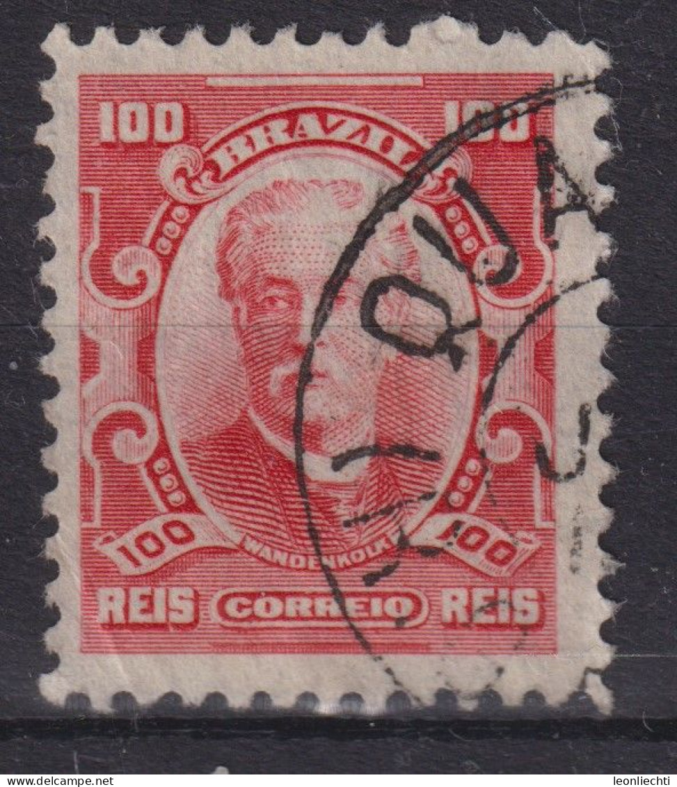 1906 Brasilien Mi:BR 166b Scharlachrot, Eduardo Wandenkolk (1838-1902) Personalities And Liberty Allegory - Used Stamps