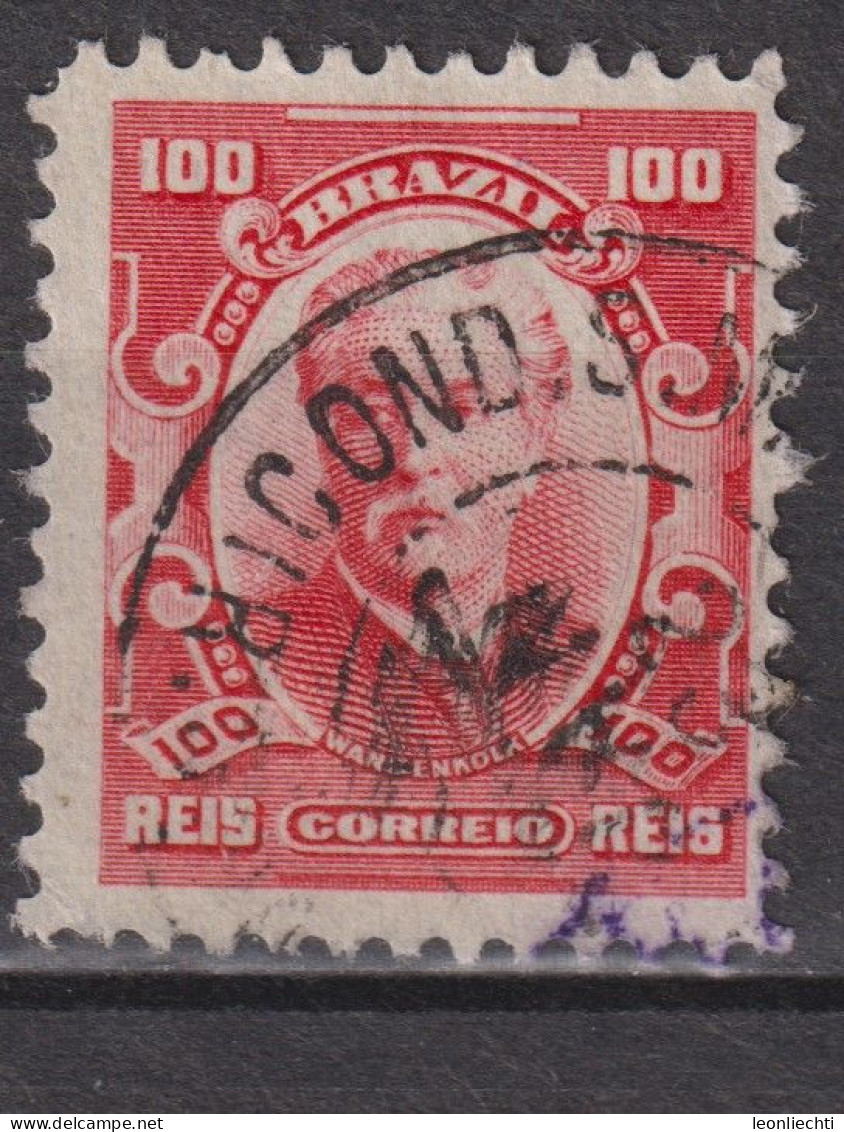 1906 Brasilien Mi:BR 166b Scharlachrot, Eduardo Wandenkolk (1838-1902) Personalities And Liberty Allegory - Used Stamps