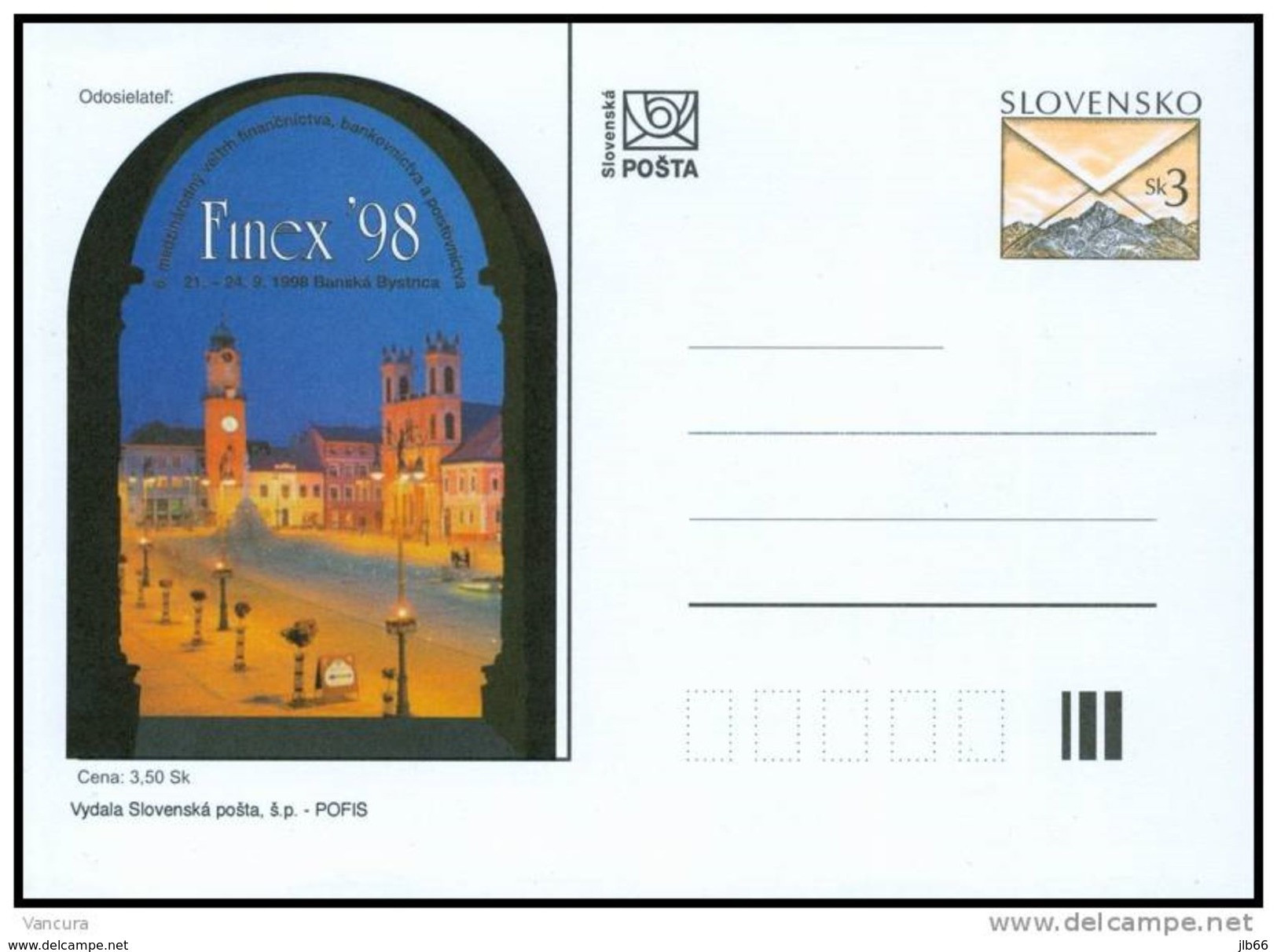 Slovaquie 1998 CDV 30 Finex Foire De Banska Bystrica - Ansichtskarten