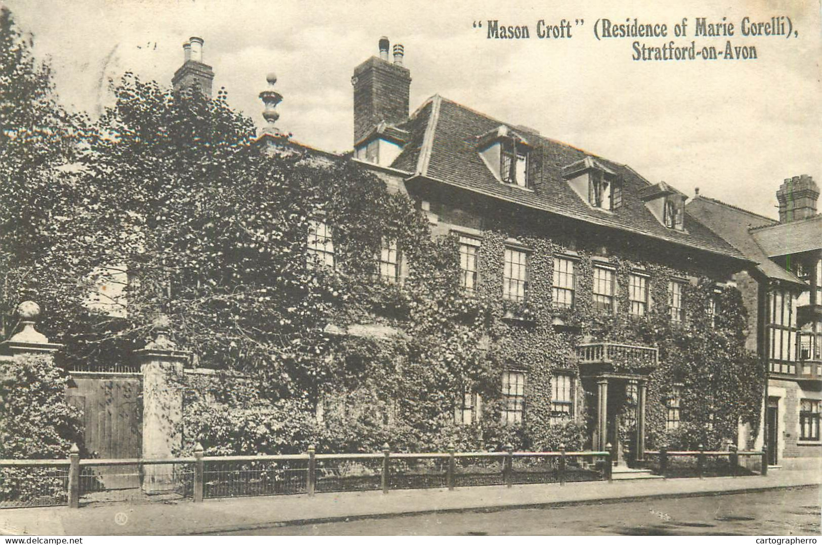 England Stratford-upon-Avon "Mason Croft" Residence Of Marie Corelli - Stratford Upon Avon