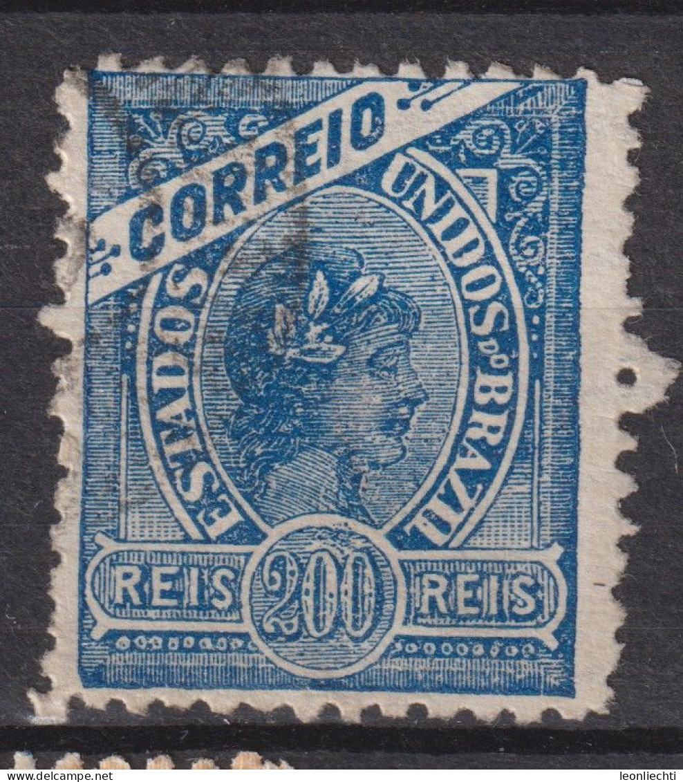 1900 Brasilien Mi:BR 144, Sn:BR 161, Yt:BR 118, Republican Dawn - New Colors, Allegory - Gebruikt