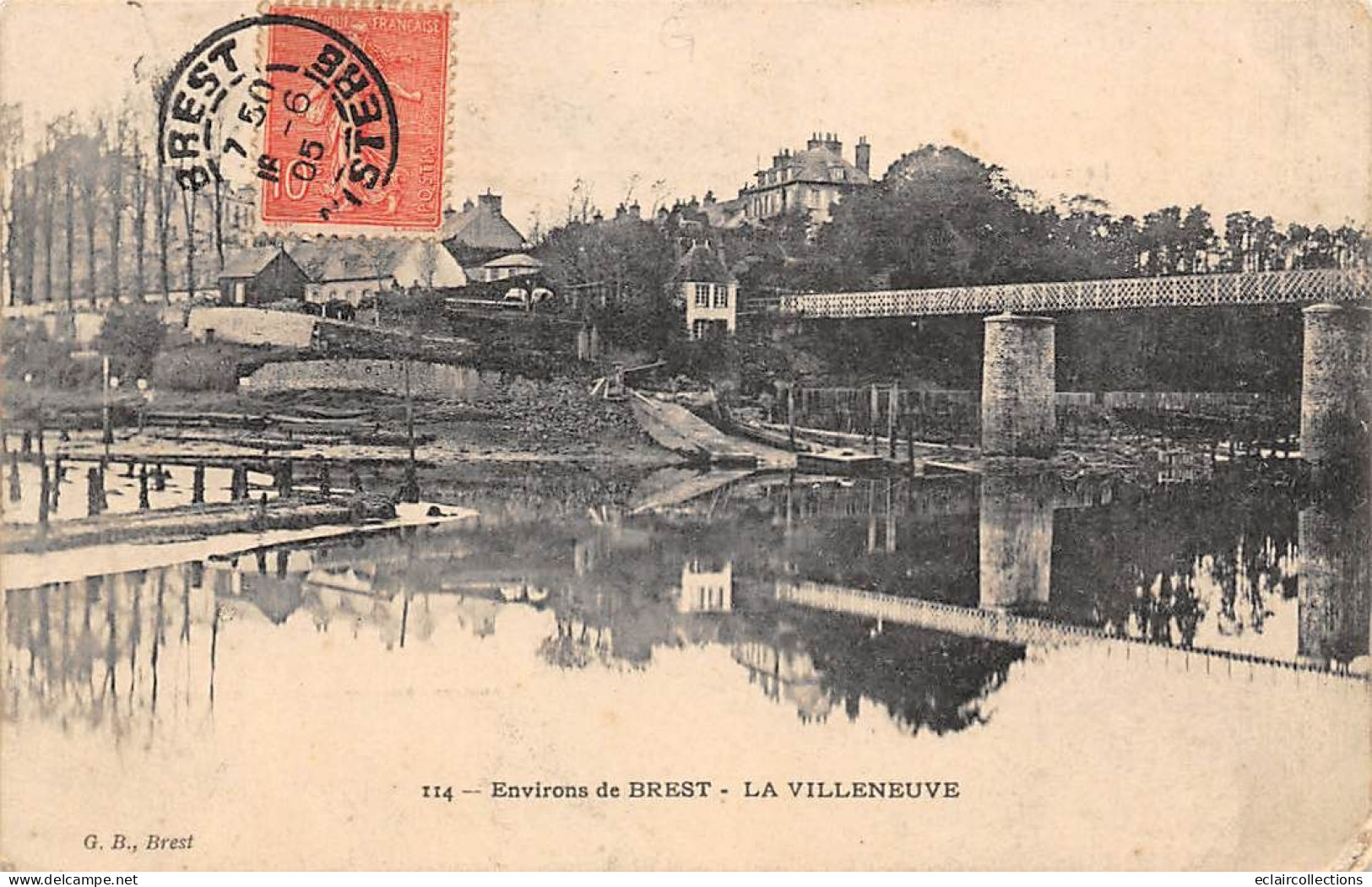 La Villeneuve           29        Pont Et Aperçu Du Village             (voir Scan) - Other & Unclassified