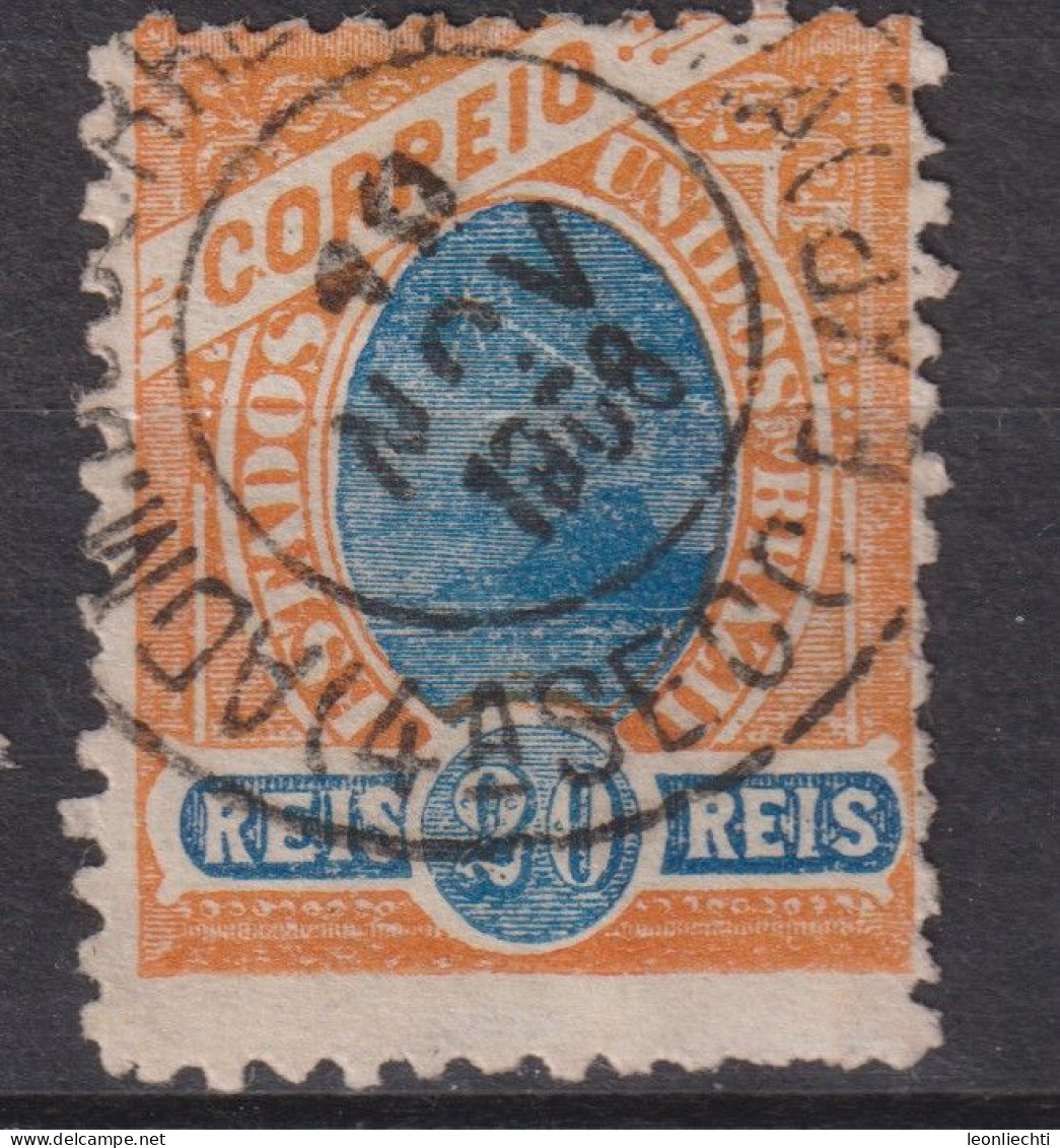 1905 Brasilien Mi:BR 155, Sn:BR 167, Yt:BR 120, Sugarloaf Mountain,Republican Dawn With Watermark - Gebraucht