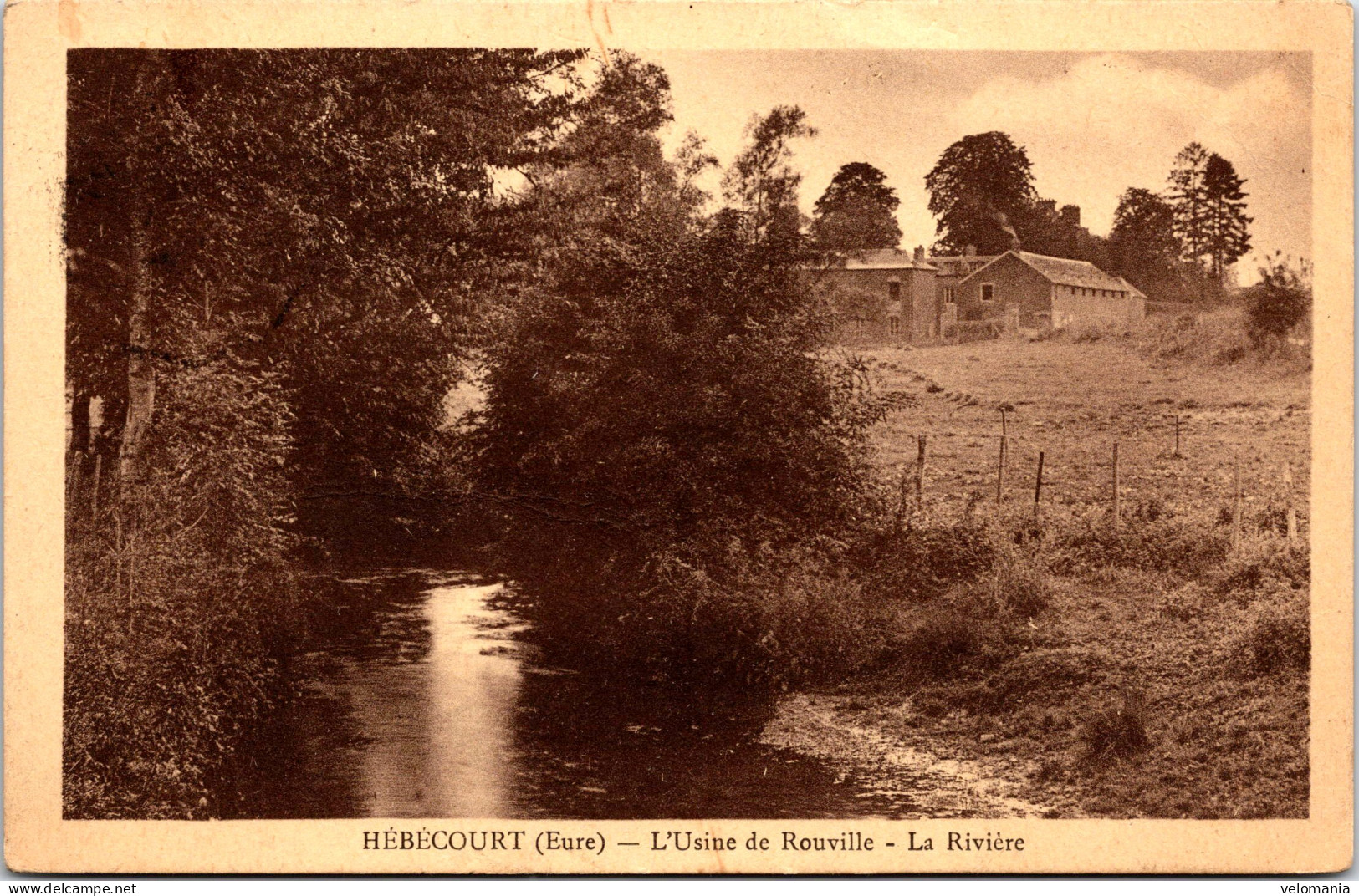 16905 Cpa 27 Hébécourt - L'Usine De Rouville - La Rivière - Hébécourt