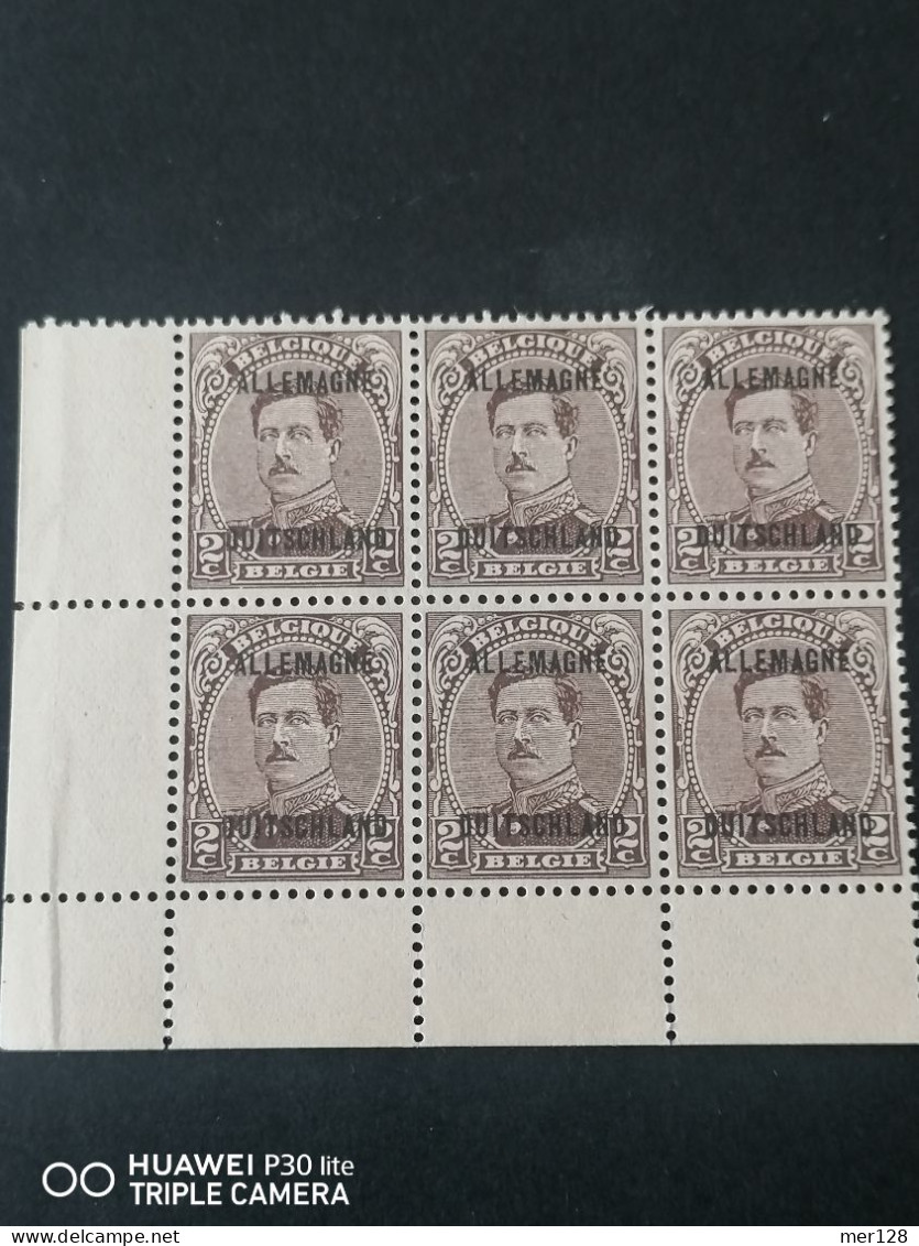 OC39 BLOK V 6 MET HOEKBLADBOORD POSTFRIS - 1901-1930