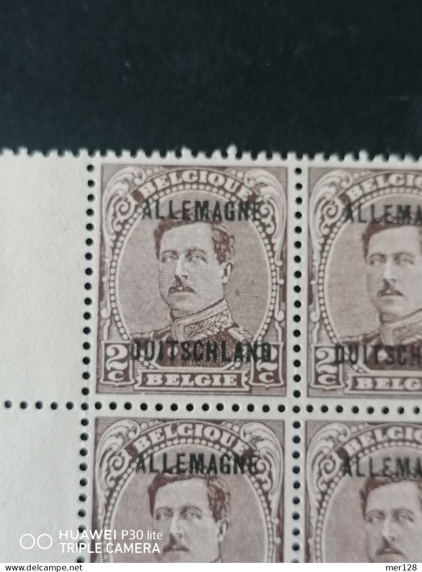 OC39 BLOK V 6 MET HOEKBLADBOORD POSTFRIS - 1901-1930