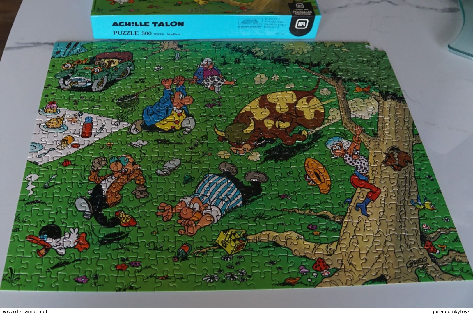 ACHILLE TALON DARGAUD EDITEUR 1980 Rare Puzzle 500 Pièces 36x49 Distribué Par ROMBALDI EDITEUR - Puzzles