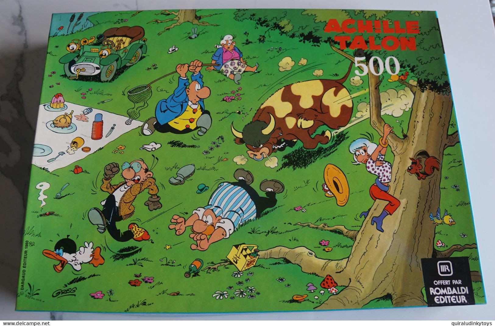 ACHILLE TALON DARGAUD EDITEUR 1980 Rare Puzzle 500 Pièces 36x49 Distribué Par ROMBALDI EDITEUR - Puzzels