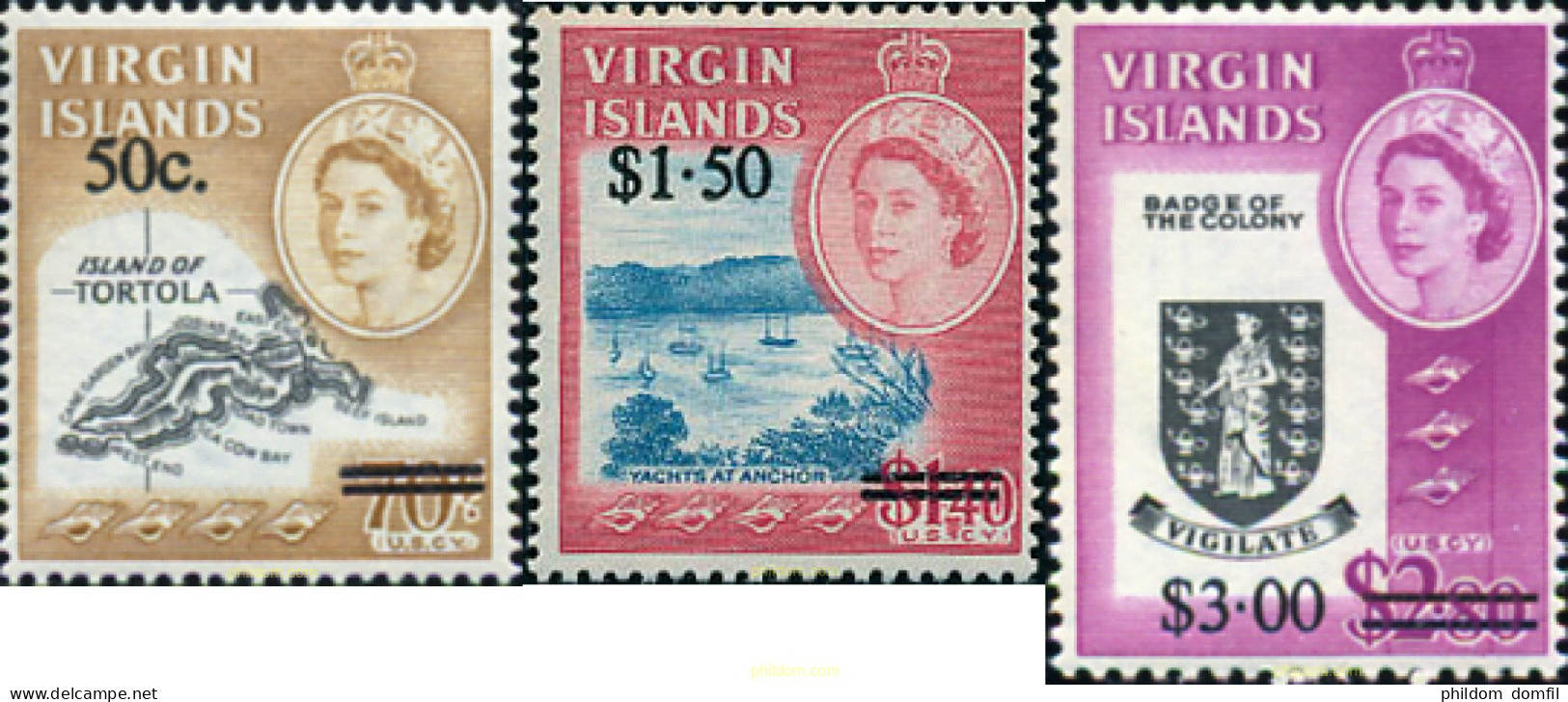 36319 MNH VIRGENES BRITANICAS Islas 1966 SERIE BASICA - Andere & Zonder Classificatie