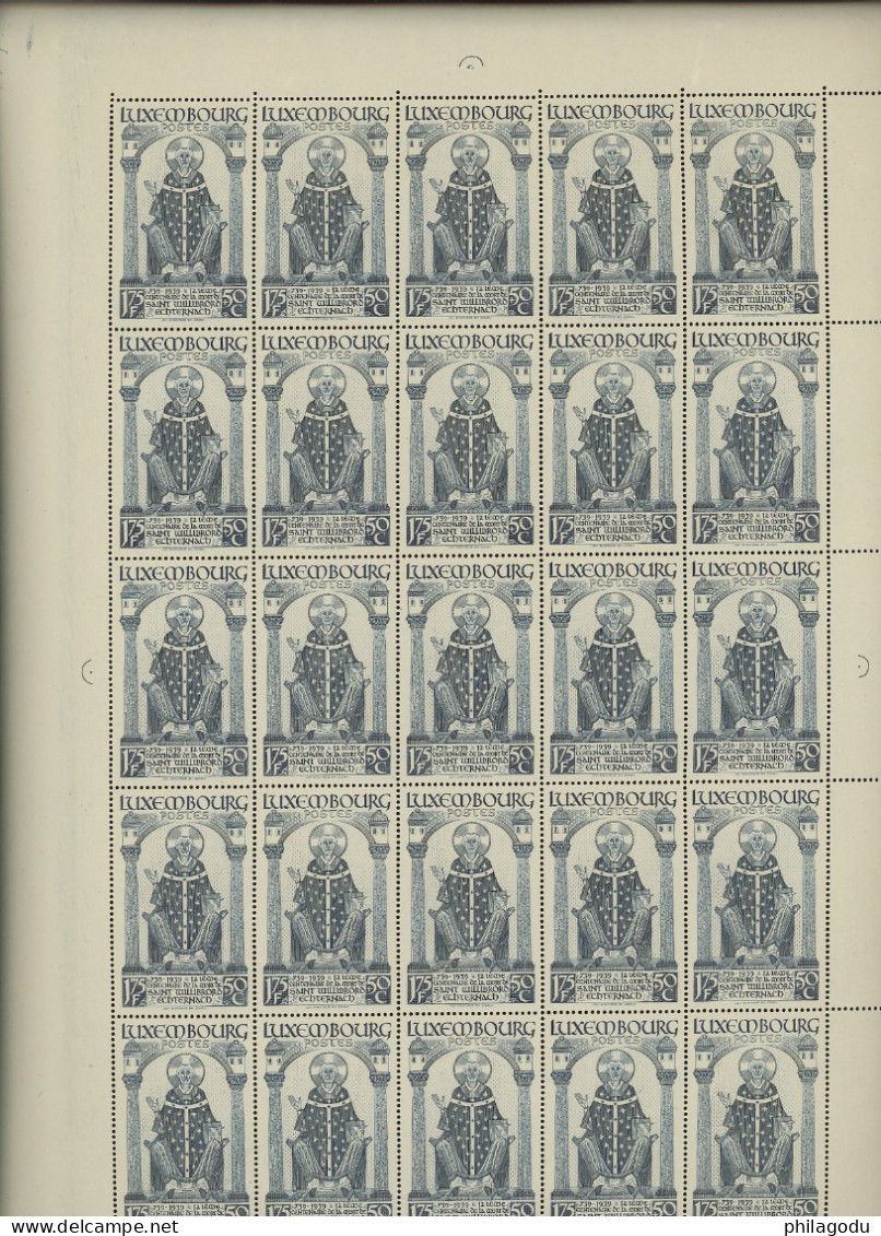 1938 ECHTERNACH **. 50 Séries En Feuilles Complètes. LUXE.  Cote Yv. 3500-€ - Ganze Bögen