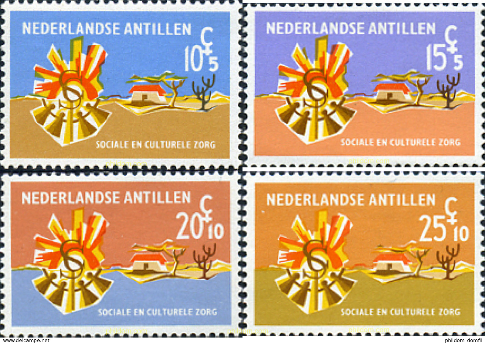 282897 MNH ANTILLAS HOLANDESAS 1968 A BENEFICIO DE LAS OBRAS SOCIALES Y CULTURALES - Antilles