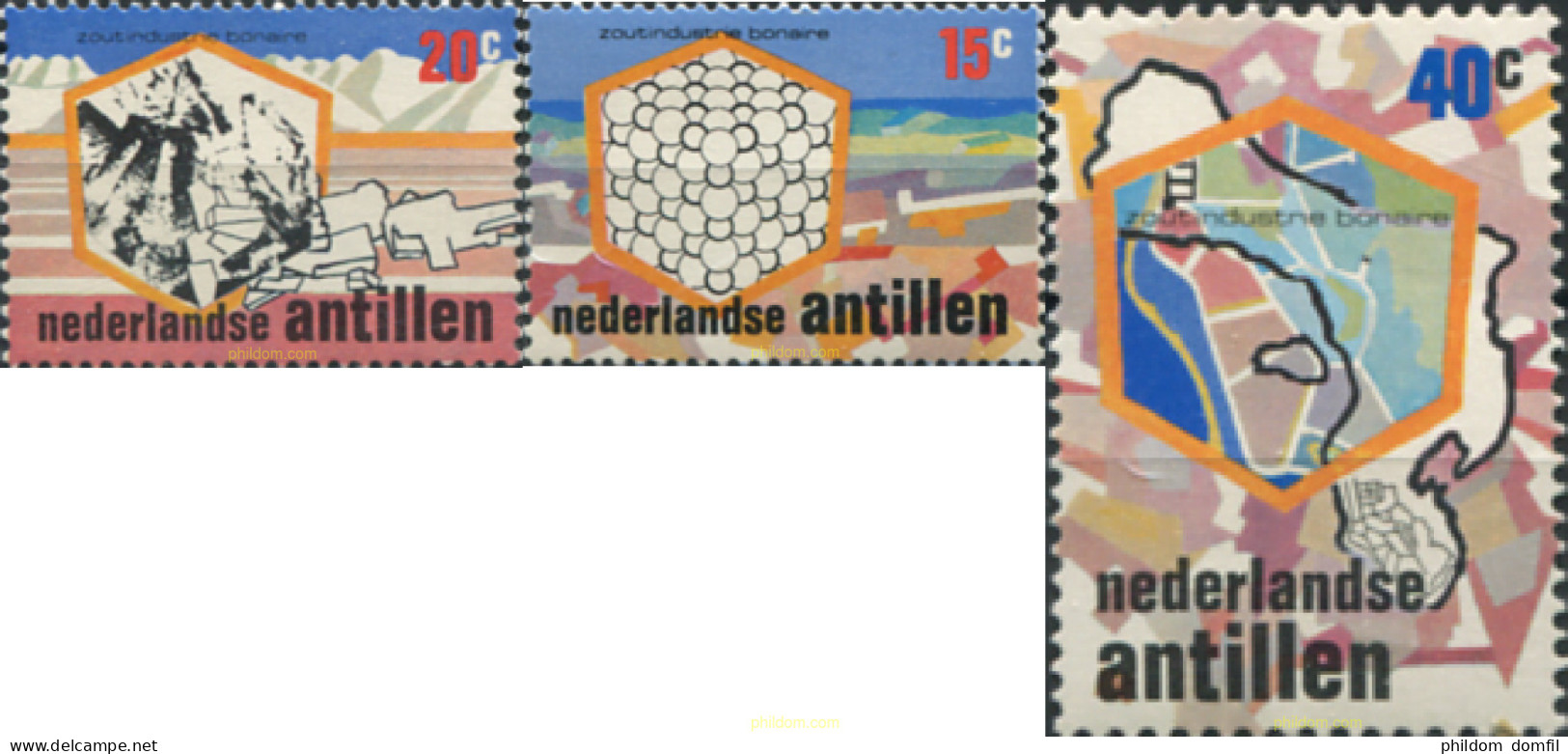 282923 MNH ANTILLAS HOLANDESAS 1975 INDUSTRIA DE LA SAL - Antilles