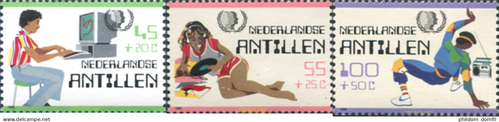 283010 MNH ANTILLAS HOLANDESAS 1985 AÑO INTERNACIONAL DE LA JUVENTUD - Antilles