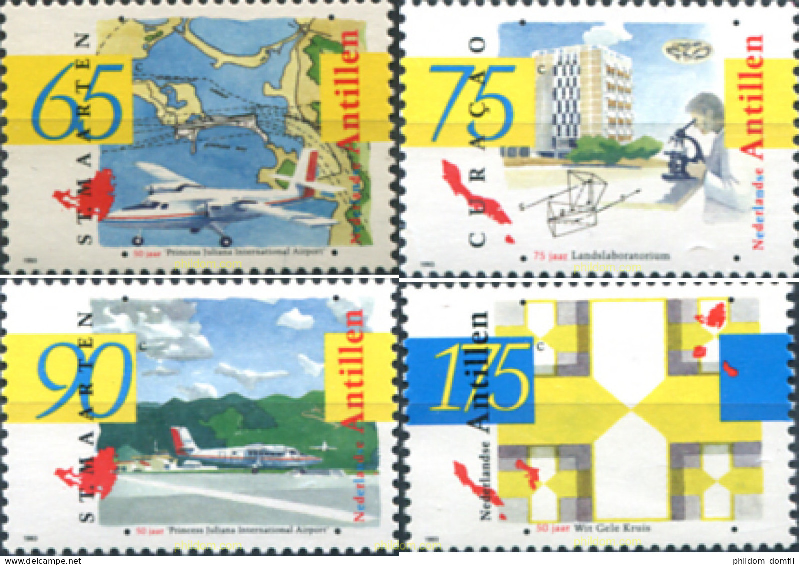 283023 MNH ANTILLAS HOLANDESAS 1993 ANIVERSARIOS - Antilles