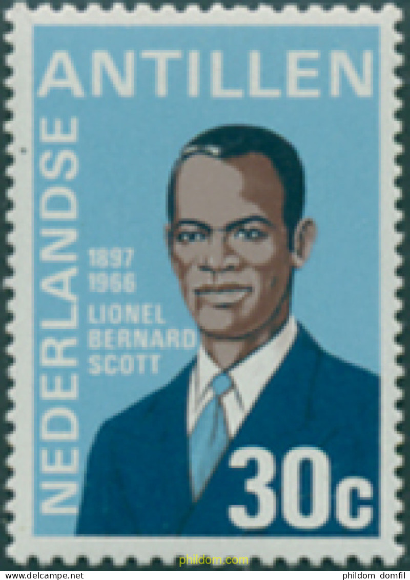 286726 MNH ANTILLAS HOLANDESAS 1974 LIONEL BERNARD SCOTT HOMBRE DE ESTADO Y POLITICO DE ANTILLAS - Antilles