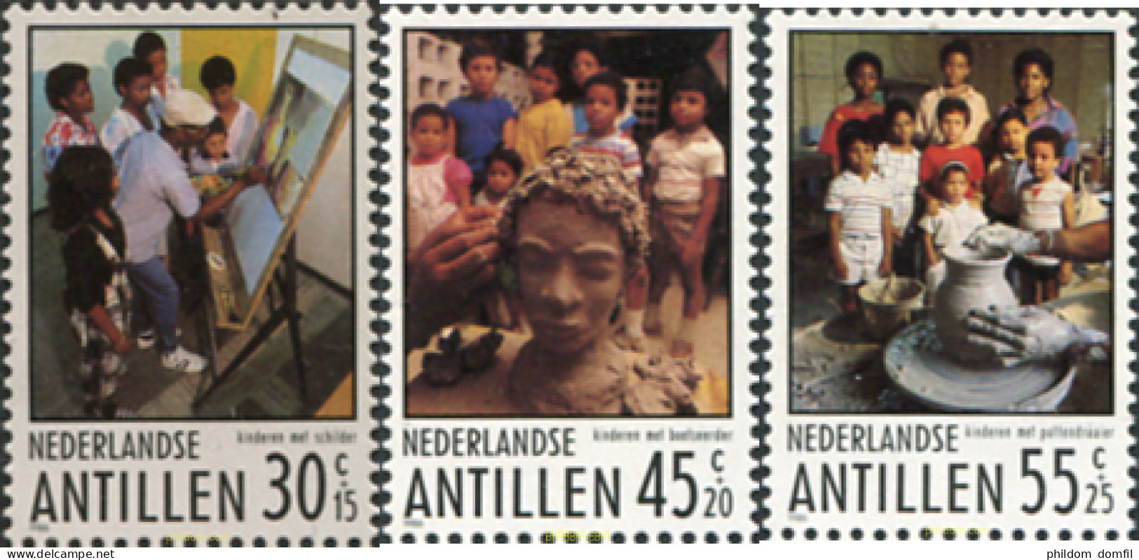 587727 MNH ANTILLAS HOLANDESAS 1986 RECARGO CULTURAL Y SOCIAL - Antilles