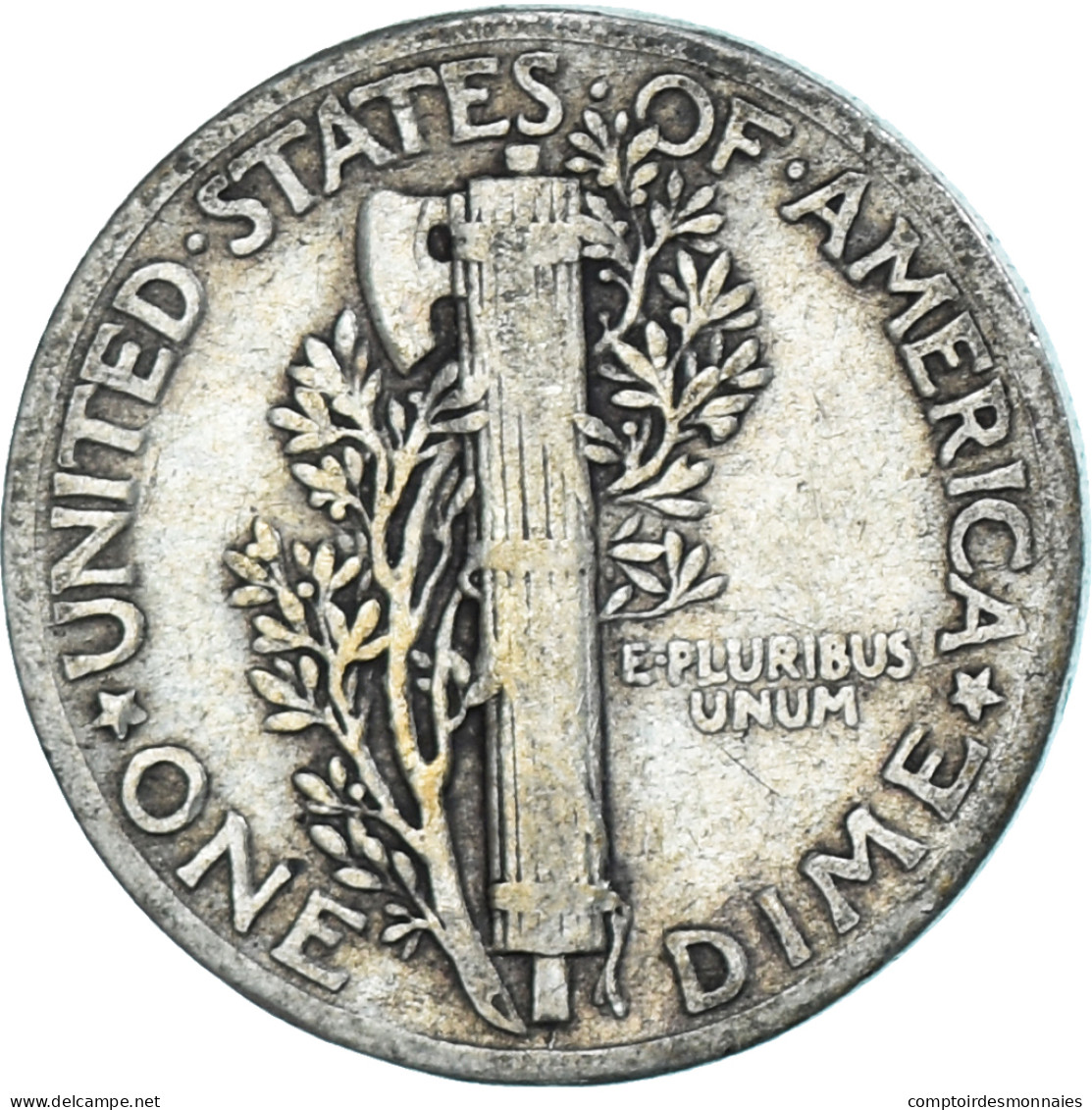 Monnaie, États-Unis, Mercury Dime, Dime, 1943, U.S. Mint, Philadelphie, TB - 1916-1945: Mercury