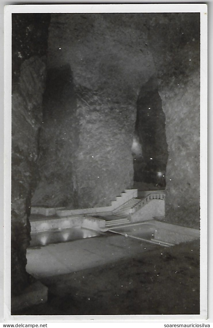 Colombia 1950s Postcard Photo Baptismal Fountain In The Mine Church In Zipaquirá Unused - Colombie
