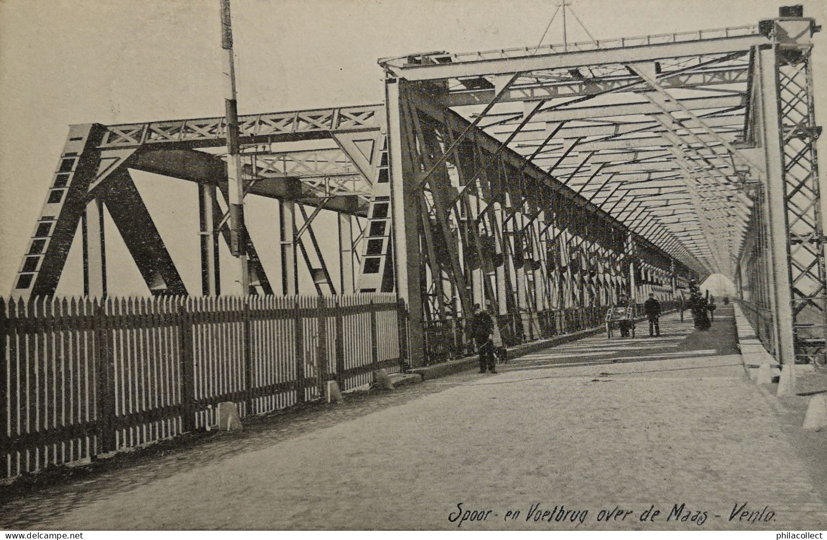 Venlo // Spoor En Voetbrug Over De Maas 1908 - Venlo