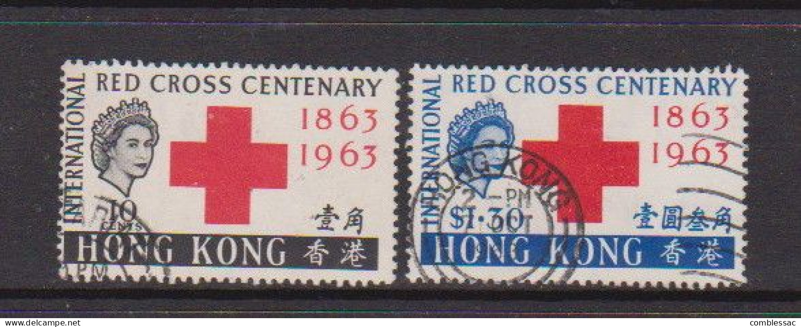 HONG  KONG    1963    Centenary  Of  Red  Cross    Set  Of  2    USED - Used Stamps