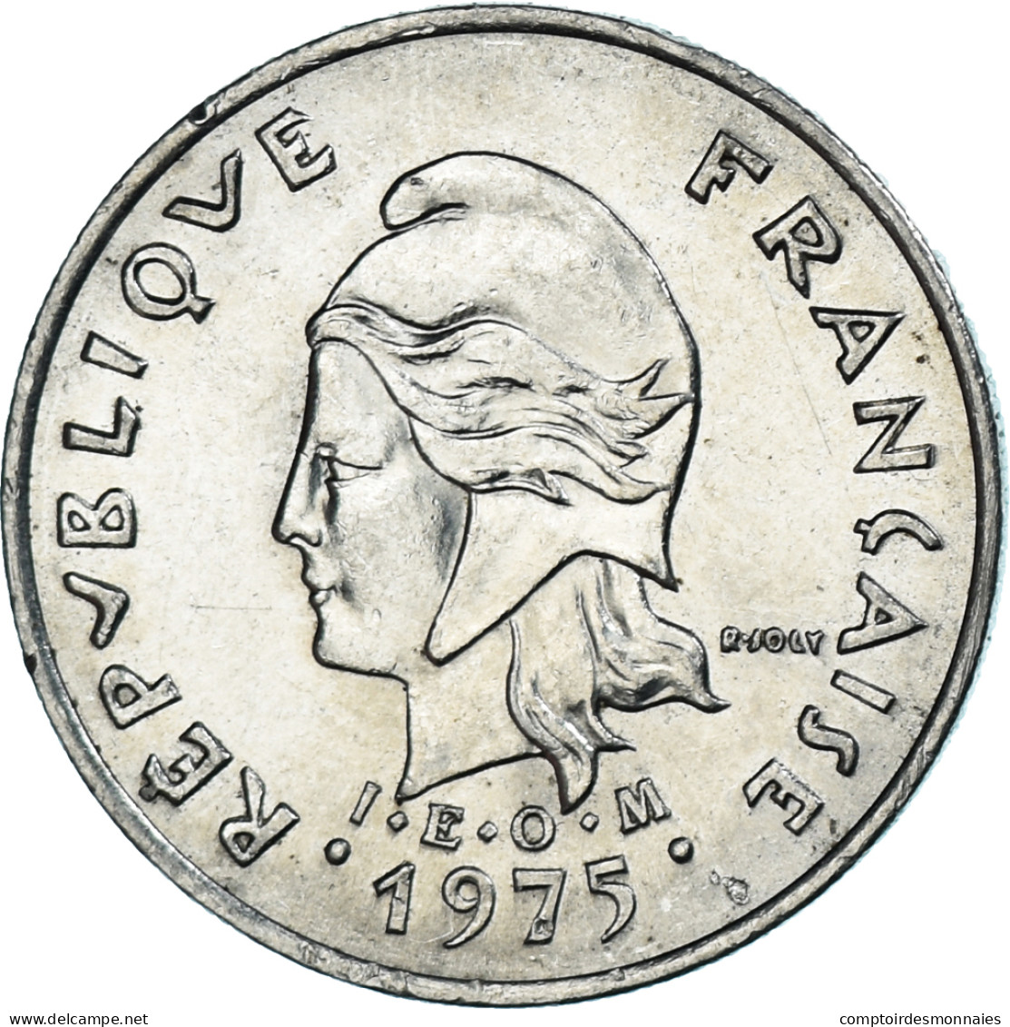 Monnaie, Polynésie Française, 10 Francs, 1975, Paris, TTB+, Nickel, KM:8 - Frans-Polynesië