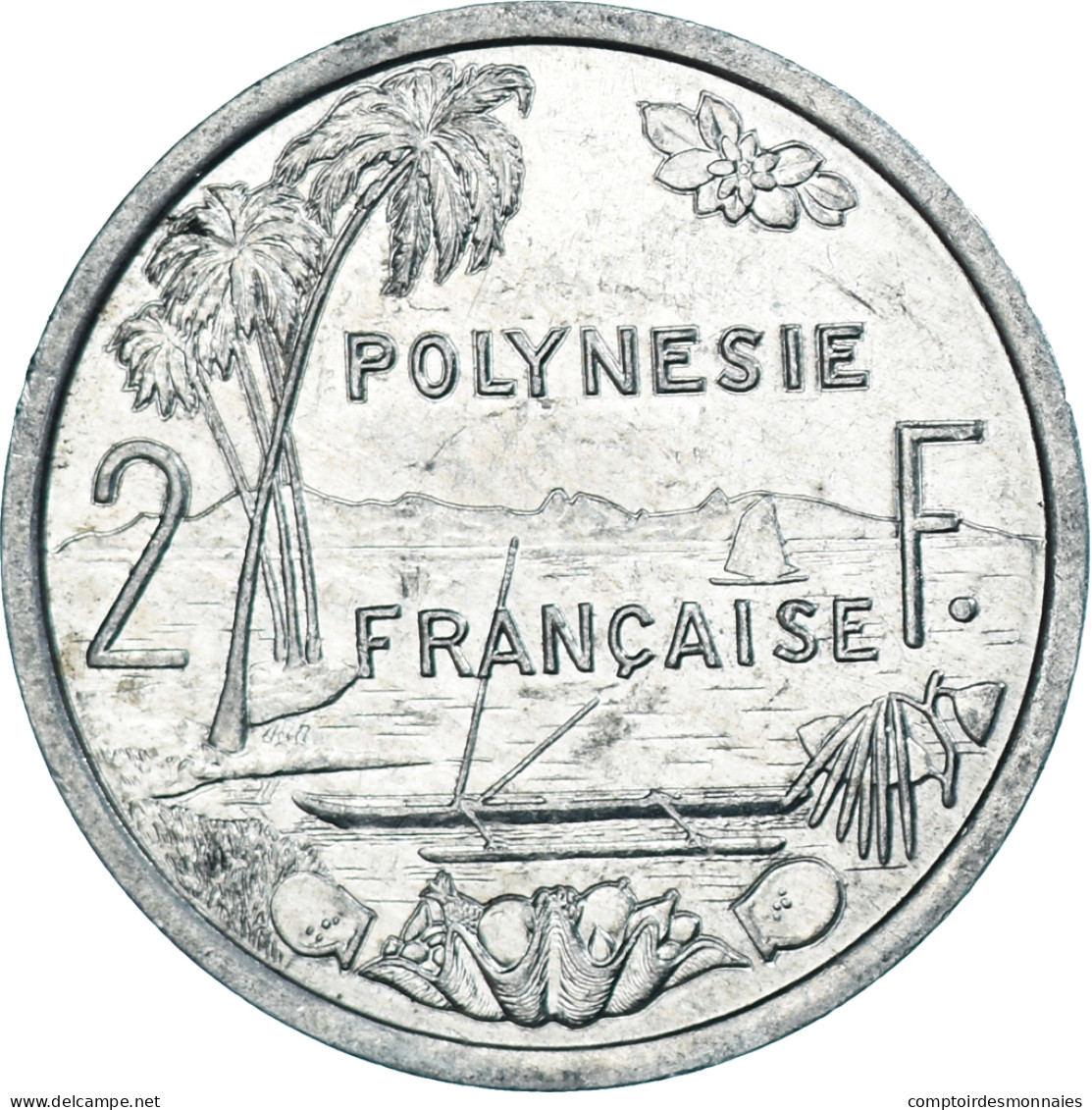 Monnaie, Polynésie Française, 2 Francs, 1986, Paris, TTB+, Aluminium, KM:10 - Frans-Polynesië