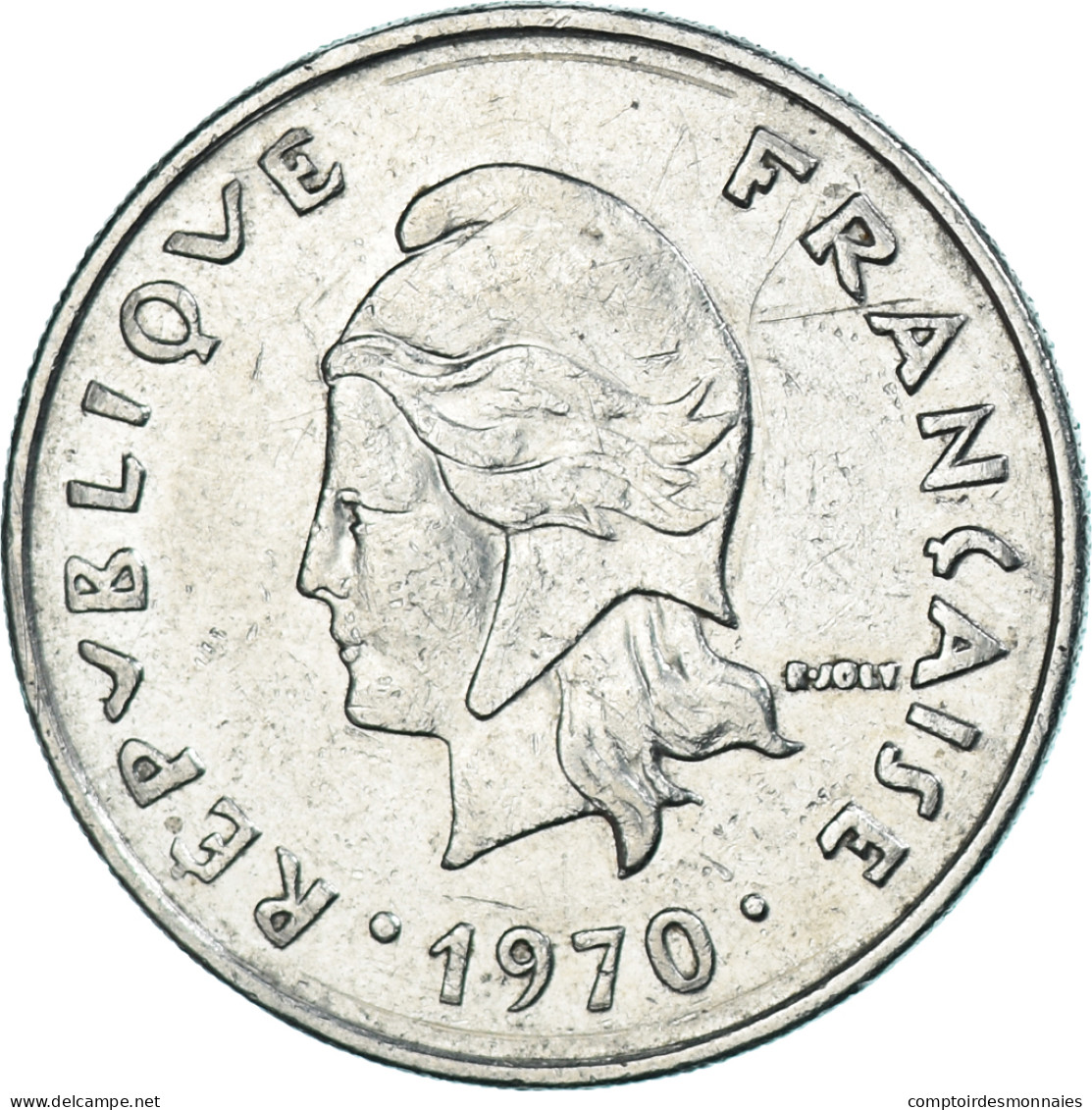 Monnaie, Nouvelle-Calédonie, 20 Francs, 1970, Paris, TTB, Nickel, KM:6 - Nouvelle-Calédonie