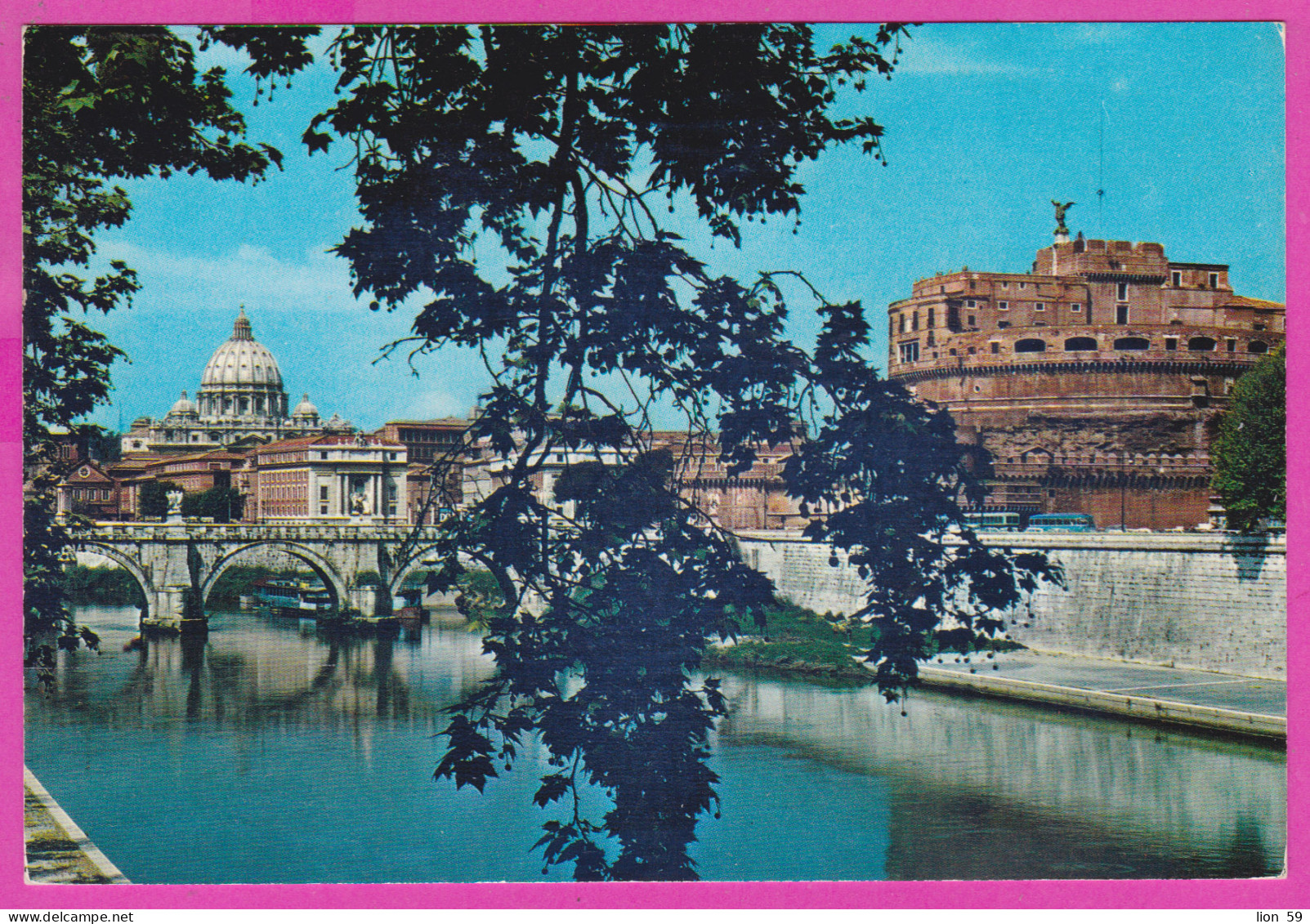 290422 / Italy - Roma (Rome)  - Sant'Angelo Bridge And Castle Ponte E Castel S. Angelo PC 545 Italia Italie Italien - Pontes