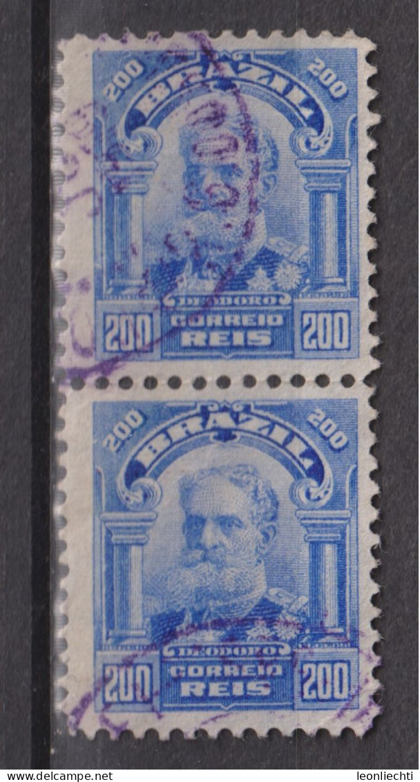 1915 Brasilien  Mi:BR 182, Sn:BR 179, Yt:BR 132a, Deodoro Da Fonseca, Personalities And Liberty Allegory - Gebruikt