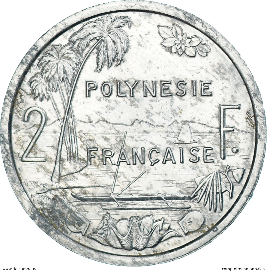 Monnaie, Polynésie Française, 2 Francs, 1988, Paris, TTB, Aluminium, KM:10 - Frans-Polynesië
