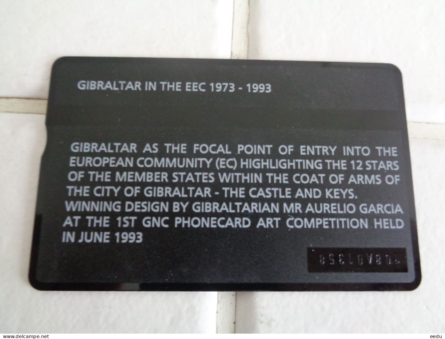 Gibraltar Phonecard - Gibilterra