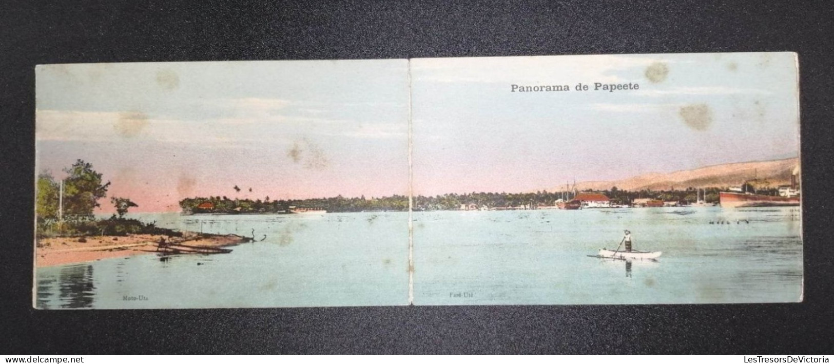 Tahiti - Panorama De Papeete - Colorisé - L. Gauthier - 5 Cartes De 14/9 Cm - Une Manquante - Carte Postale Ancienne - Tahiti