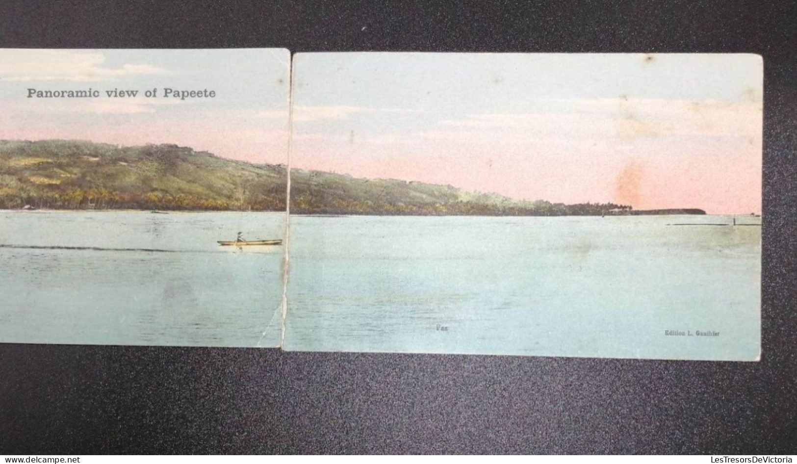 Tahiti - Panorama De Papeete - Colorisé - L. Gauthier - 5 Cartes De 14/9 Cm - Une Manquante - Carte Postale Ancienne - Tahiti