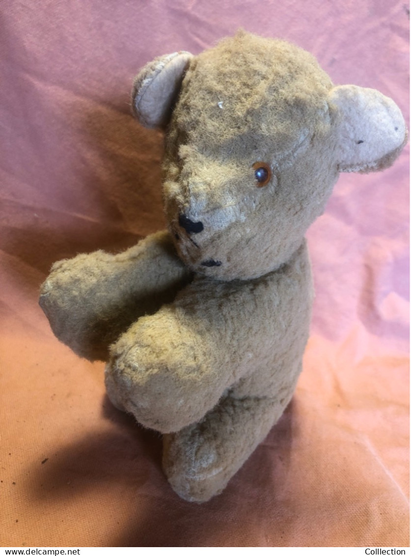 Ours Peluche Ancien 20cm Chien ?  Etat Voir Photos - Beren