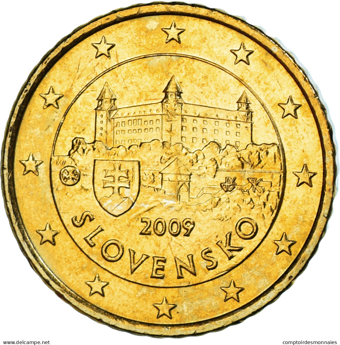 Slovaquie, 50 Euro Cent, 2009, Kremnica, SPL, Laiton, KM:100 - Slovakia