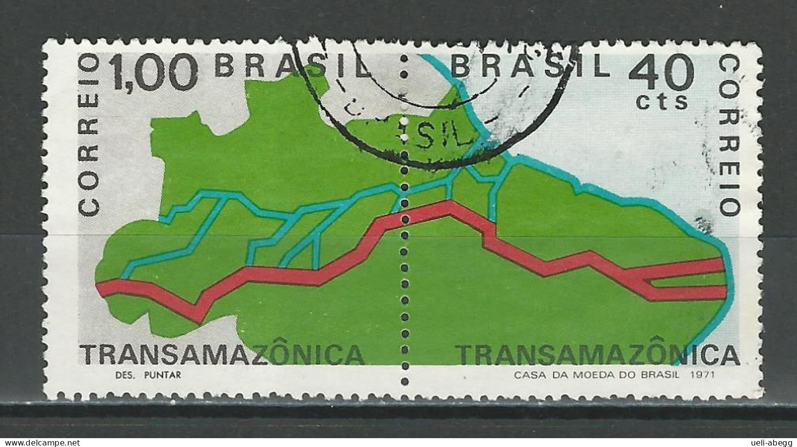 Brasil 1971 Mi 1283-84 O Used - Usati
