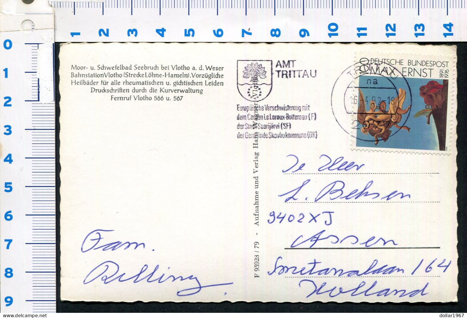 Schwefelbad Steinbeck , Bad 40, 49509 Recke.-  Used  - 2 Scans For Condition.(Originalscan !!) - Steinfurt