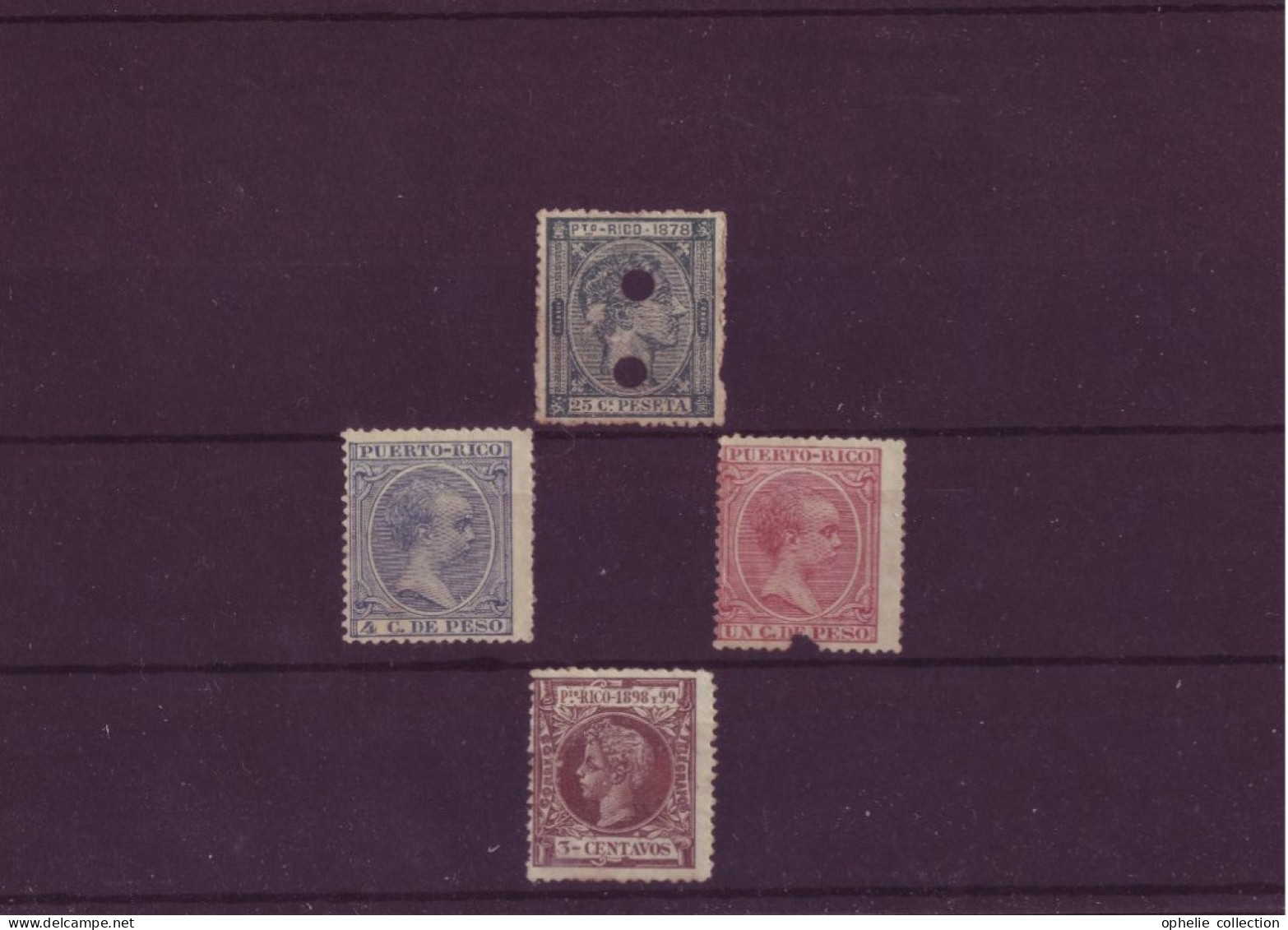 Amérique - Puerto Rico - Célébrités - 4 Timbres Différents - 4250 - Antilles