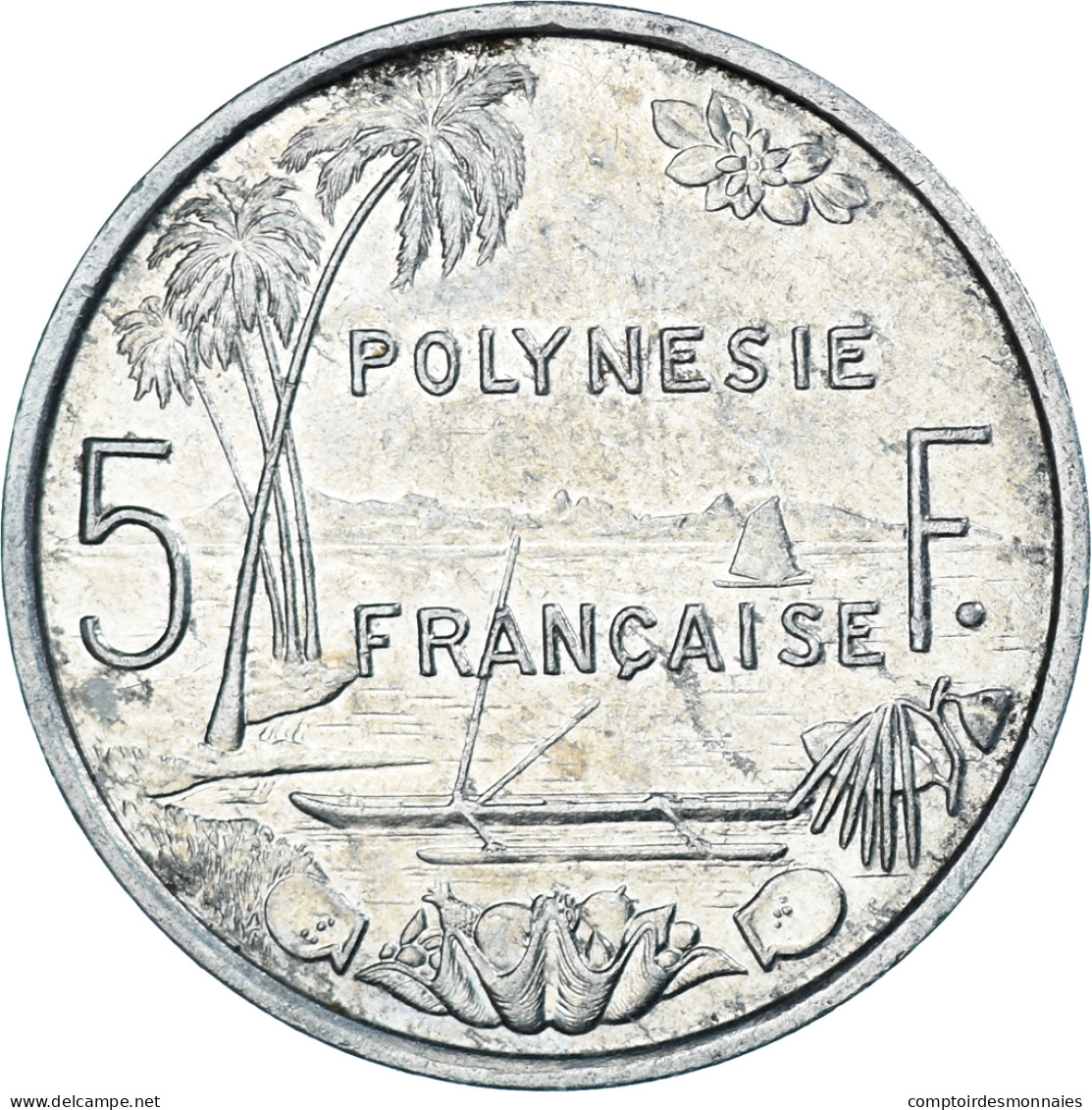 Monnaie, Polynésie Française, 5 Francs, 1987, Paris, TTB, Aluminium, KM:12 - Frans-Polynesië