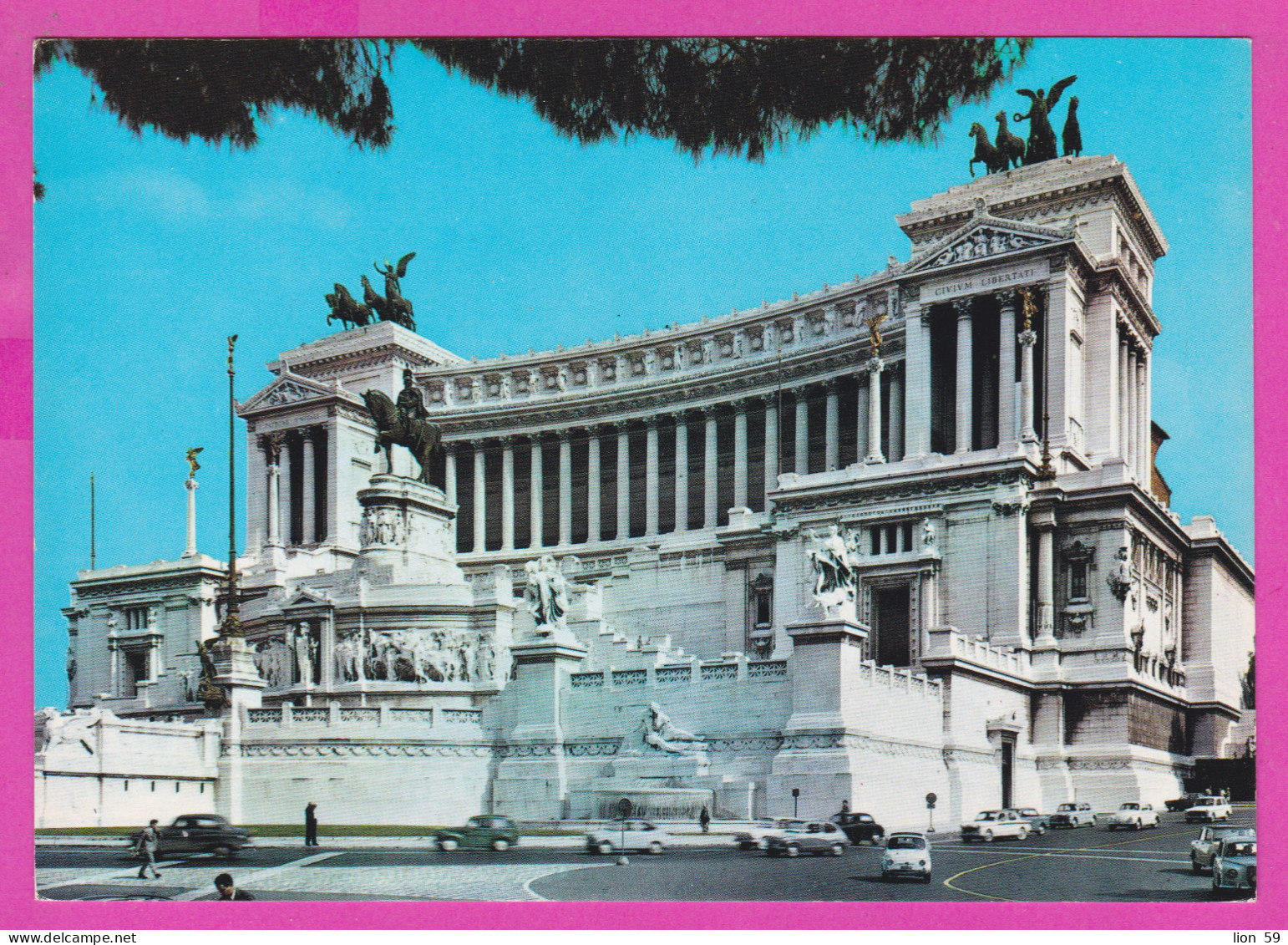 290449 / Italy - Roma (Rome) - Monumento A Vittorio Emanuele II (Altare Della Patria) Car Statue Horseman PC 1246 Italia - Altare Della Patria