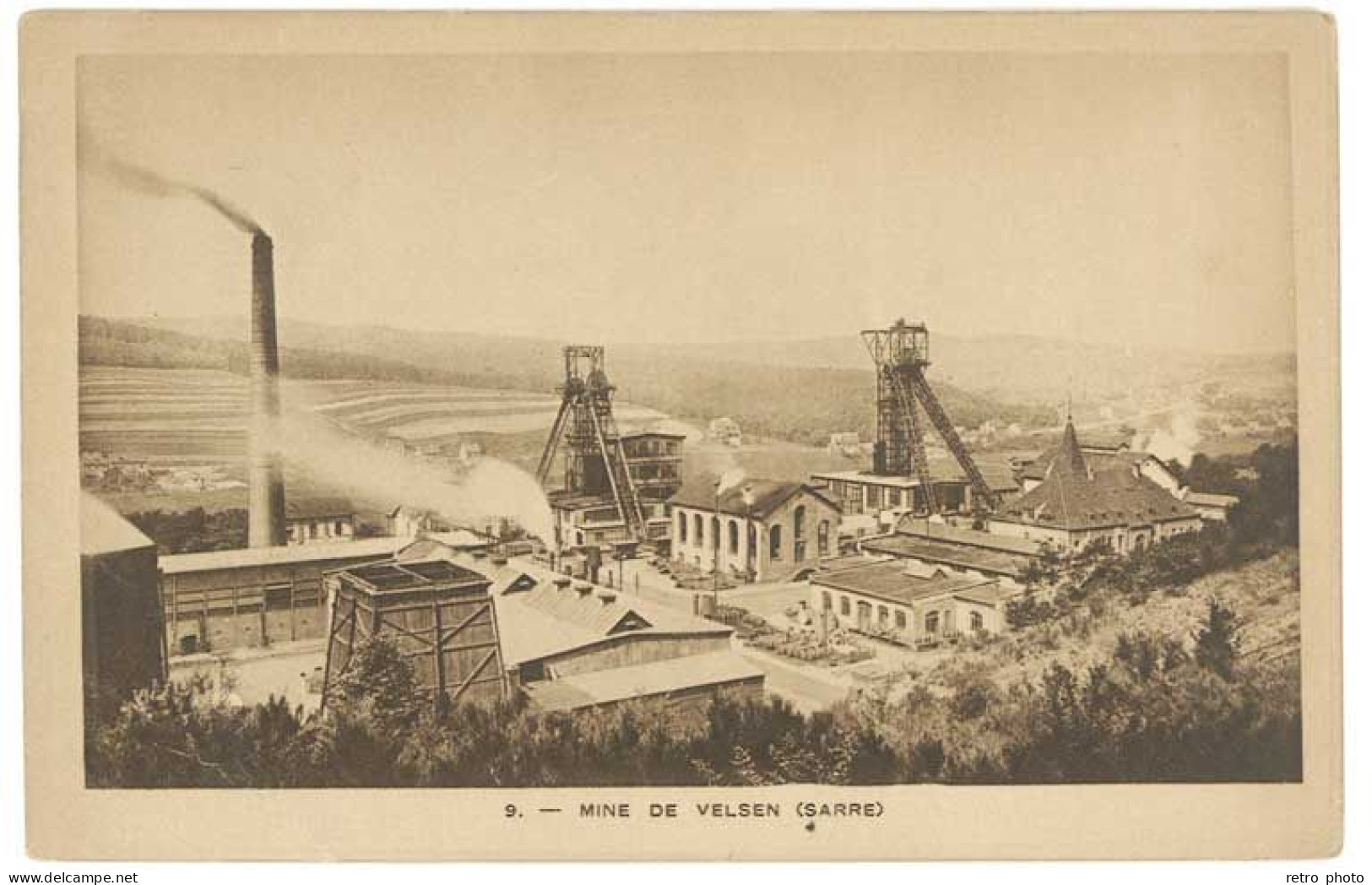 Cpa Mine De Velsen ( Sarre ) , état    (S.12678) - Mines