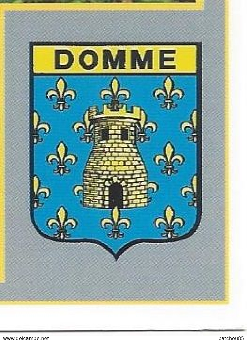 CPM  France   24  Dordogne   Domme  Bastide En Périgord Vue Multiple Avec Blason  Oblitérée Le 13-9-1999 - Domme