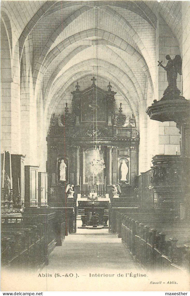 ABLIS Intérieur De L'église - Ablis