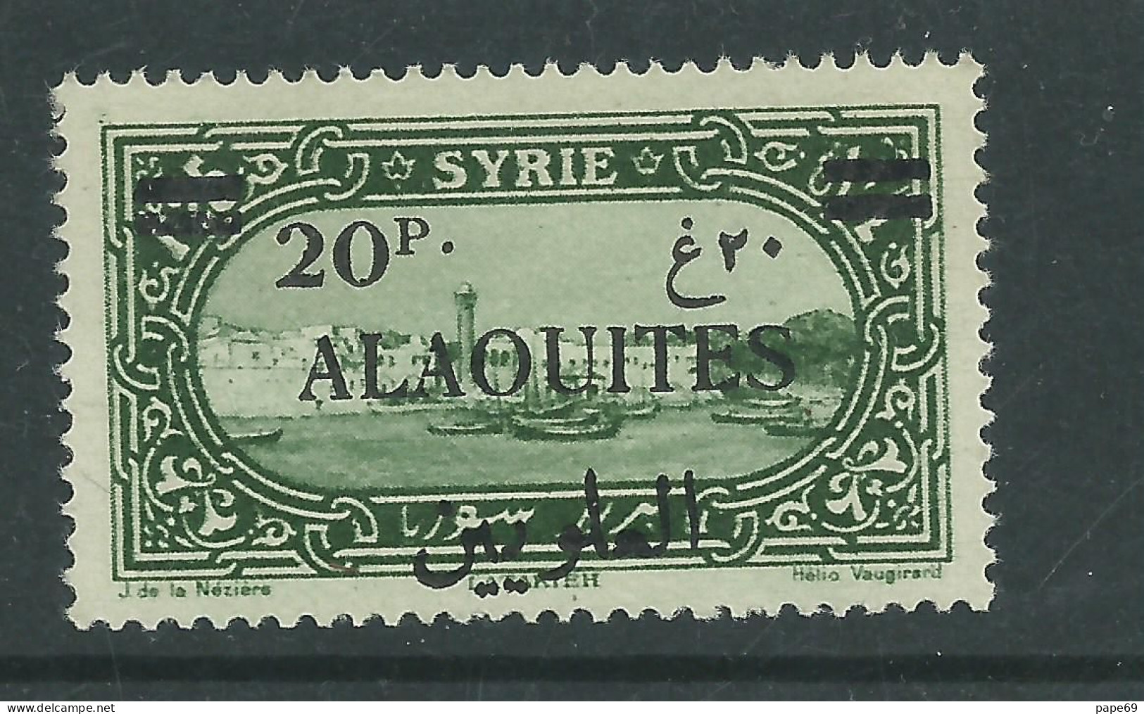 Alaouites  N° 40 X  Partie De Série Timbres De Syrie Surchargés : 20 Pi  Sur 1 Pi 25 Vert Trace De Charnière Sinon TB - Nuovi