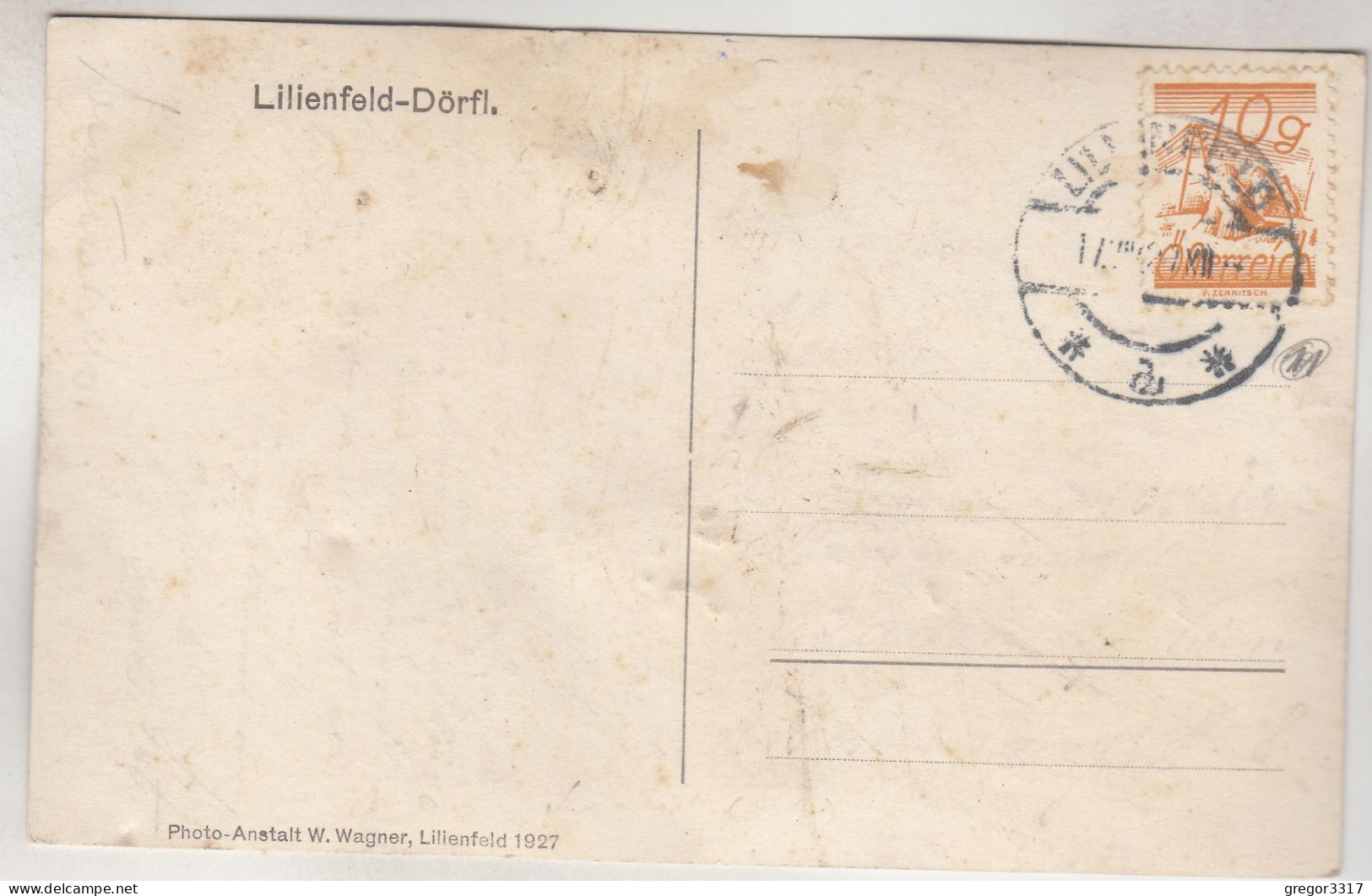 C7264) LILIENFELD DÖRFL - 1927 - Lilienfeld