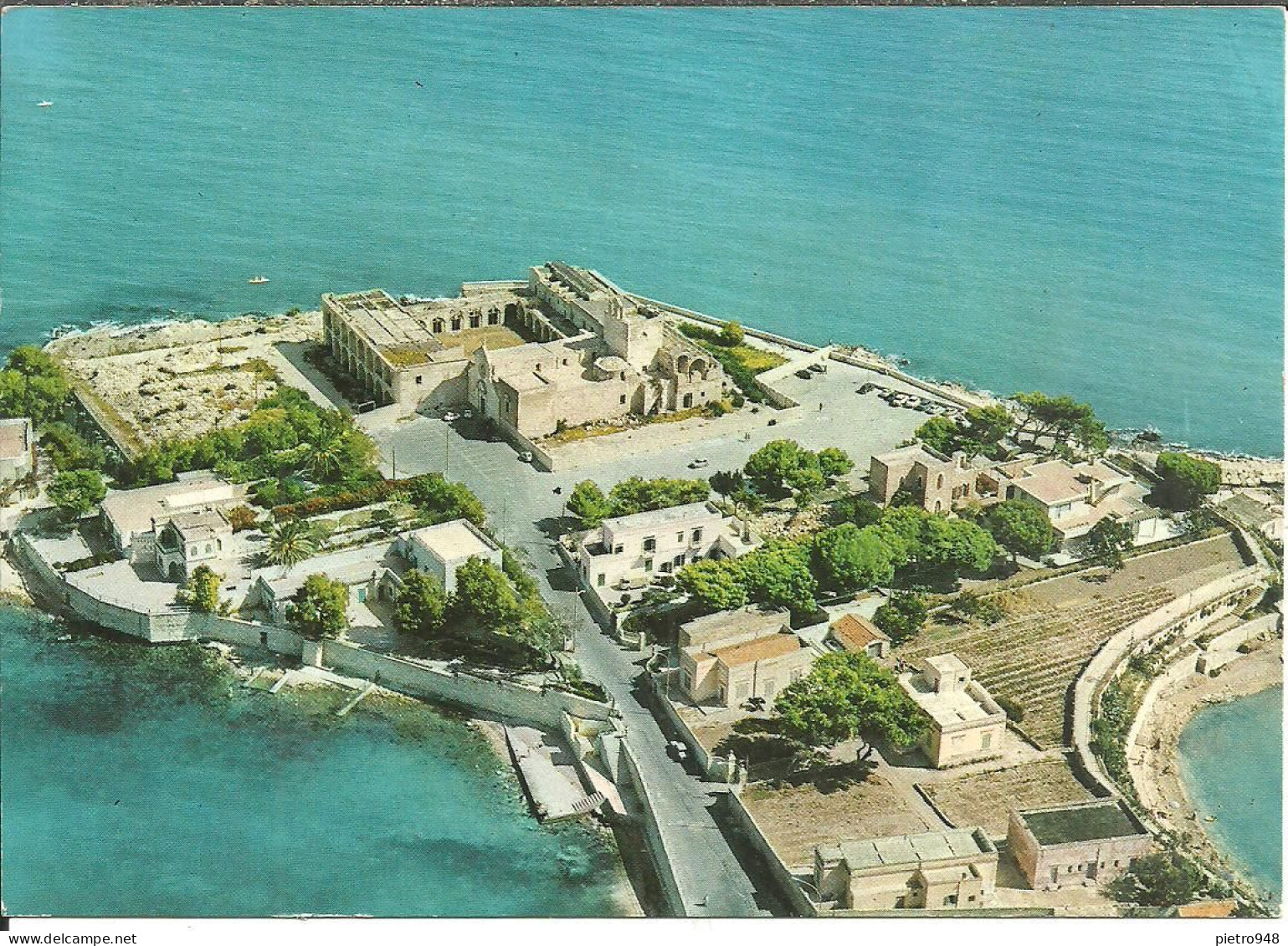 Trani (Puglia) Veduta Aerea Penisola Colonna, Vue Aerienne Peninsule Colonna, Aerial View Colonna Peninsula - Trani