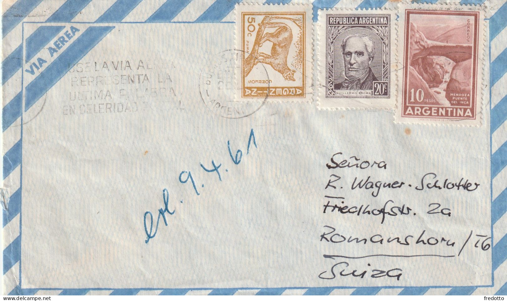 Argentinien - Brief - Luftpost In Die Schweiz. - Storia Postale