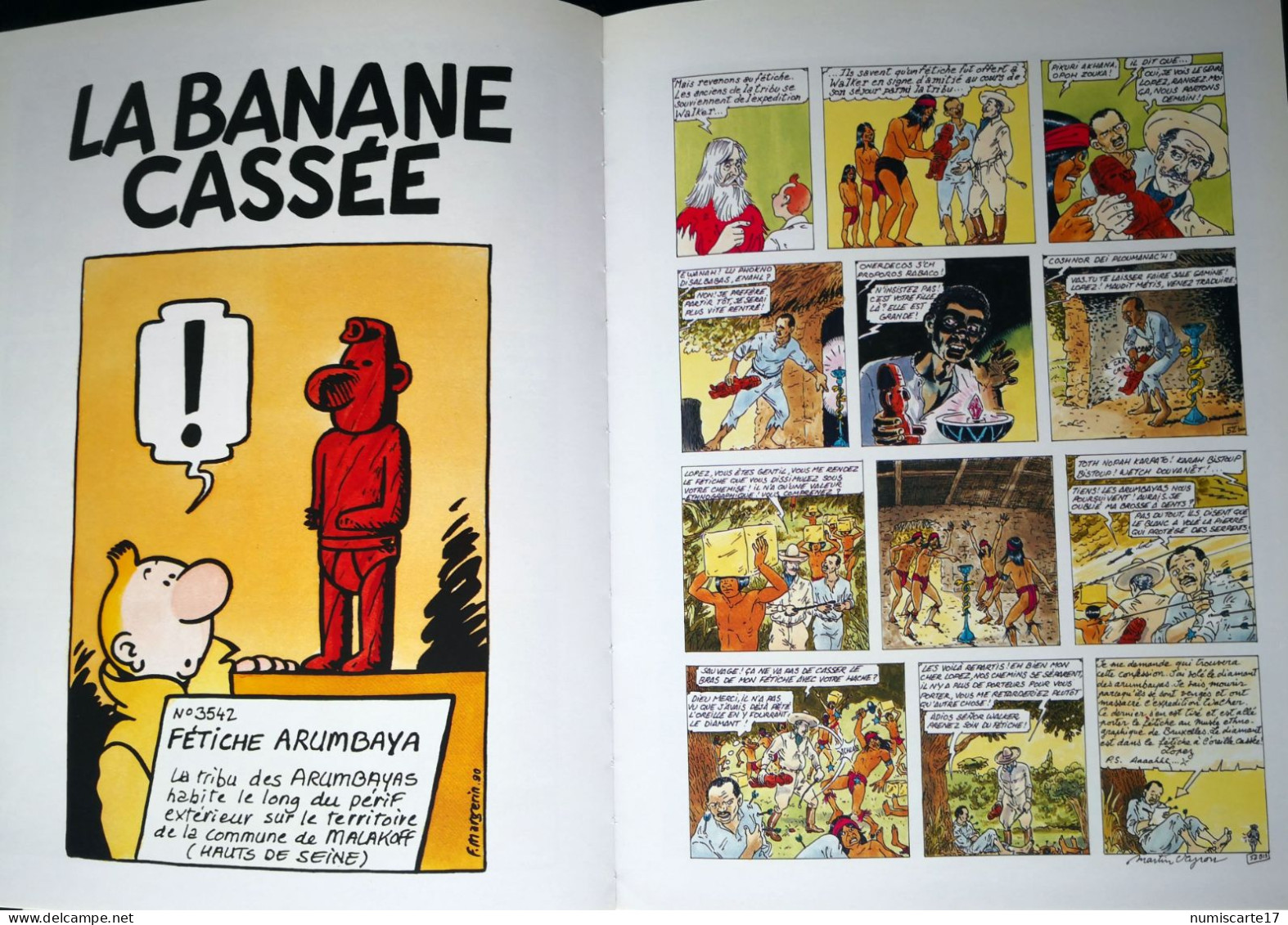 FETICHES - Hommage à HERGE - Variations Groupe Graphique - EO 1991 - Tintin