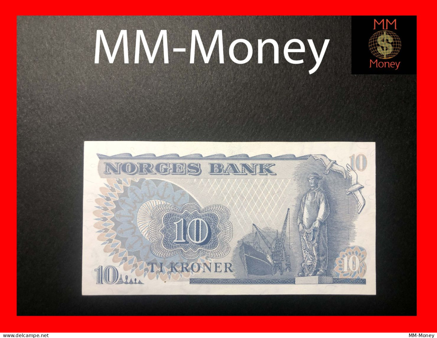 NORWAY  10  Kroner  1973  P. 36   XF + - Norwegen