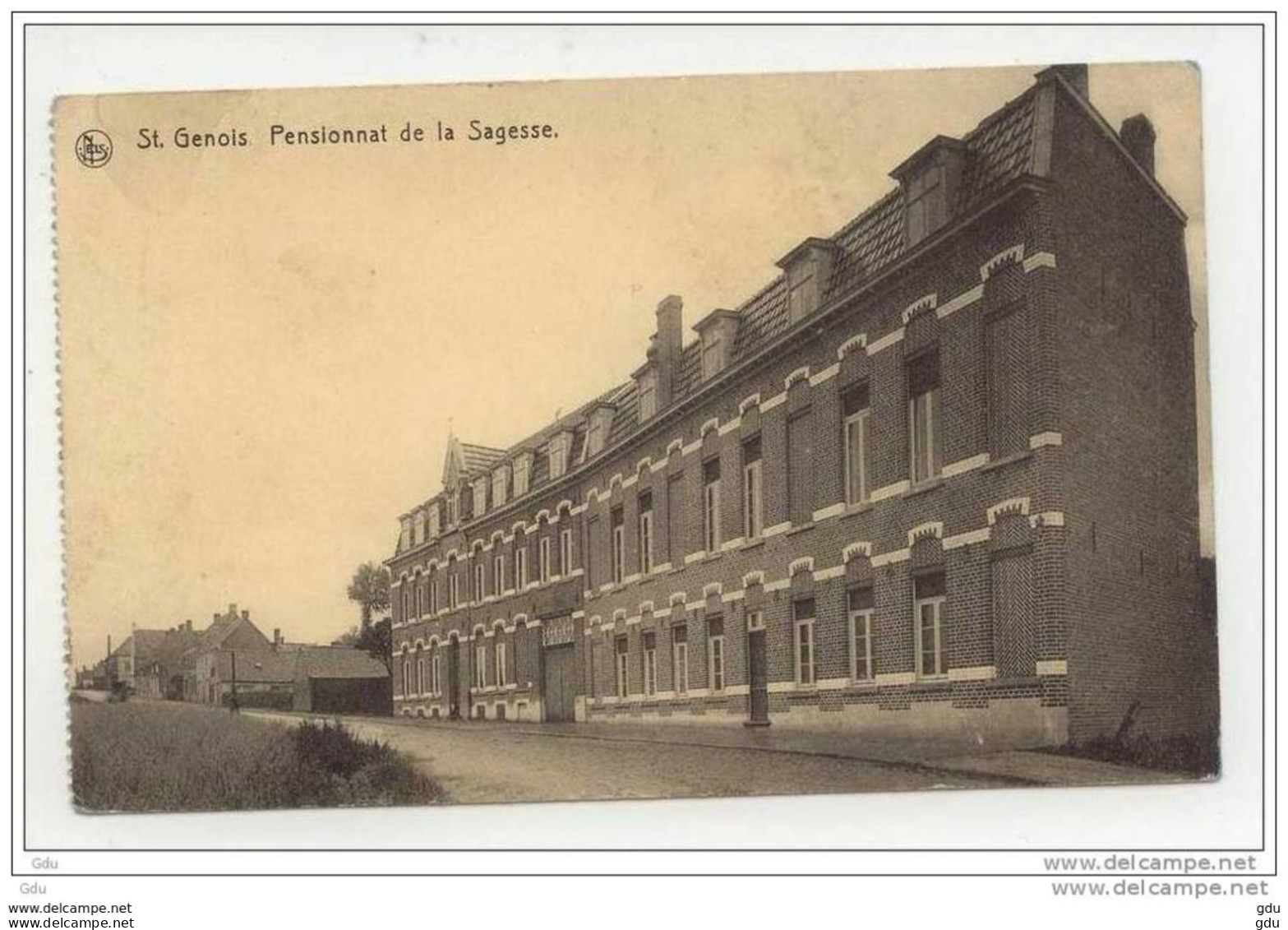 CP Sint-Denijs  / St-Genois Pensionnat - Voyagé 1913, Timbre Enlevé - Bon état - Zwevegem